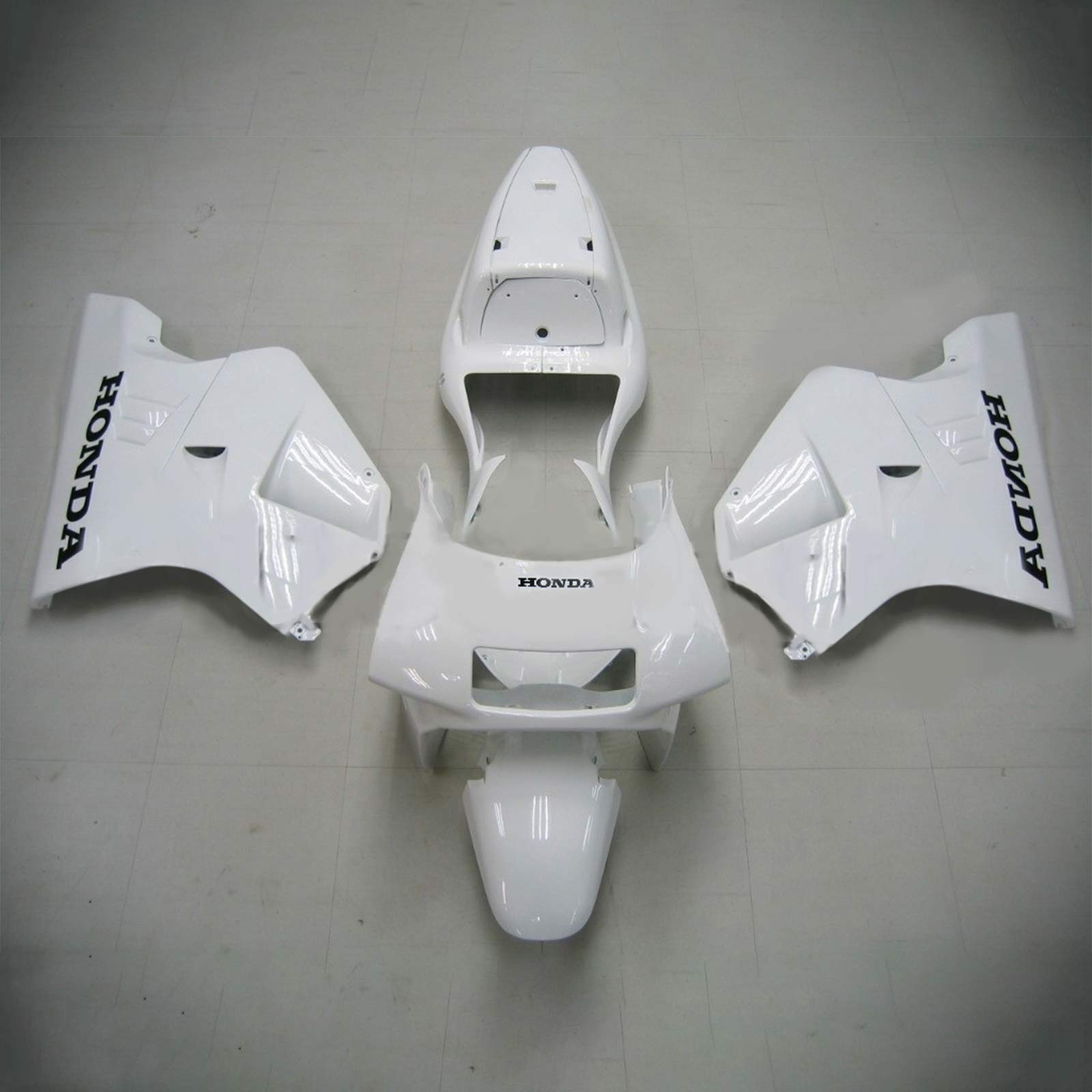 Amotopart 1990-1993 Honda NSR250 PGM-3 Fairing White Kit