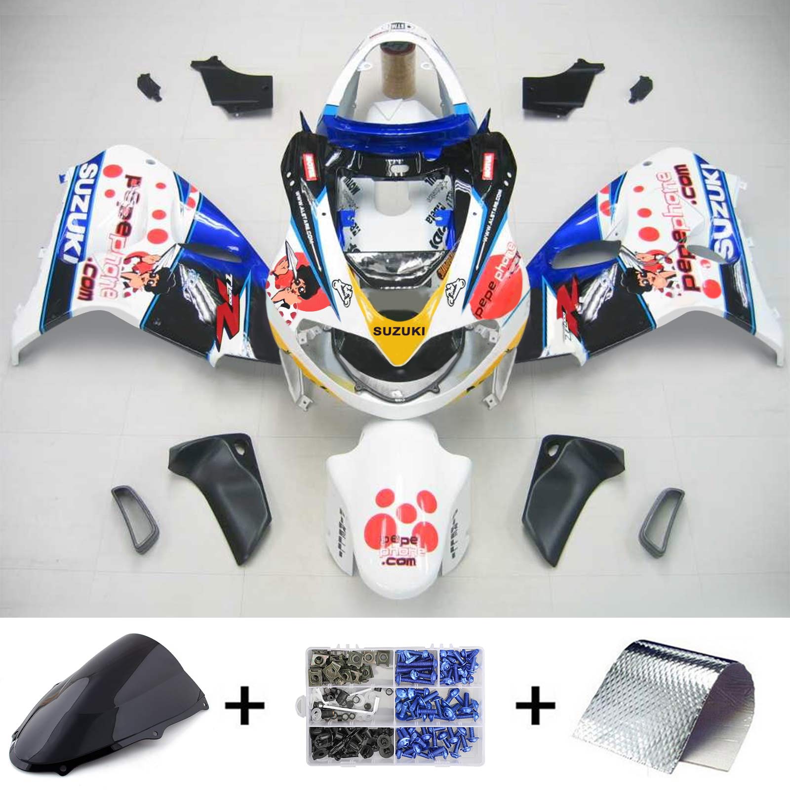 Amotopart 1998-2003 Suzuki TL1000R Fairing Multi-Color Cute Kit
