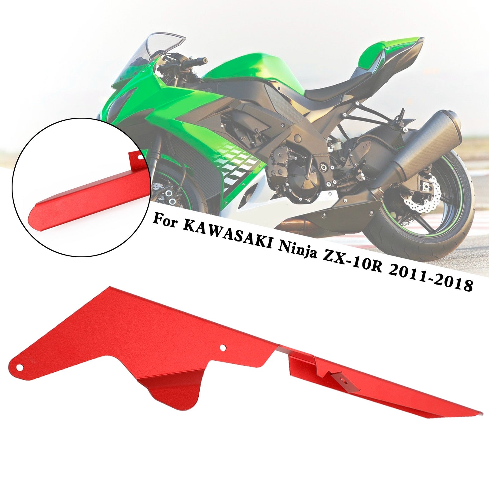 Sprocket Chain Guard Protector Cover For KAWASAKI ZX-10R 2011-2018