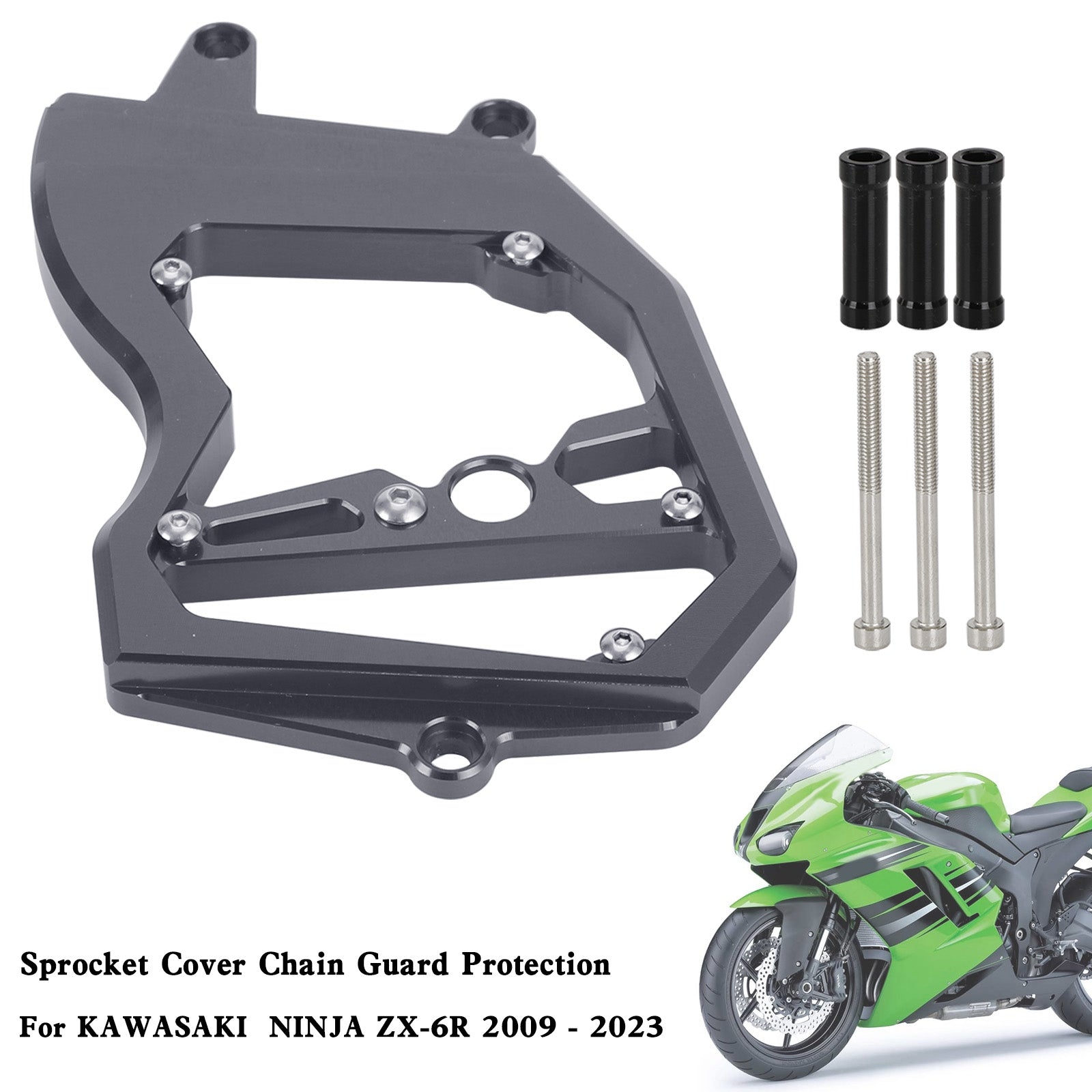 Couvercle de pignon avant, garde-chaîne pour KAWASAKI Ninja ZX-6R ZX6R 2009 – 2023