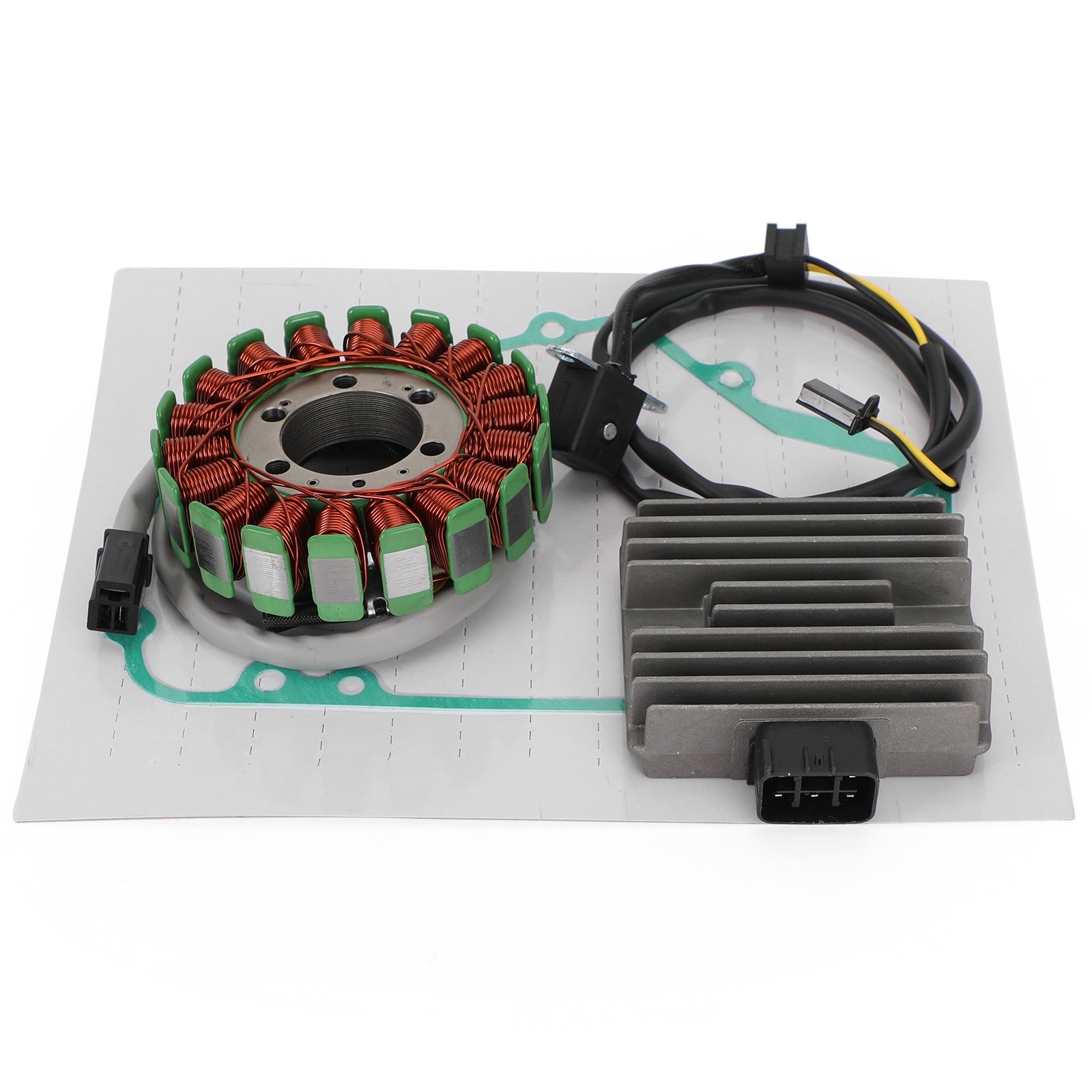 Magneto Coil Stator + Voltage Regulator + Gasket Assy For Kawasaki Ninja 250R 2008 2009 2010 Generic