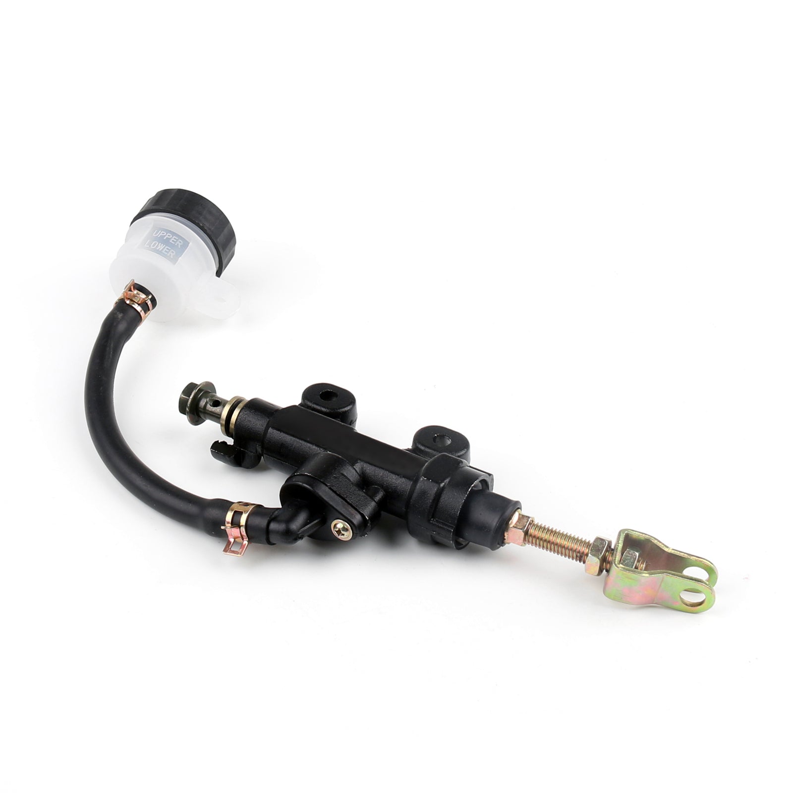 Universial Rear Master Cylinder Hydraulic Brake Pump Fluid Reservoir Black