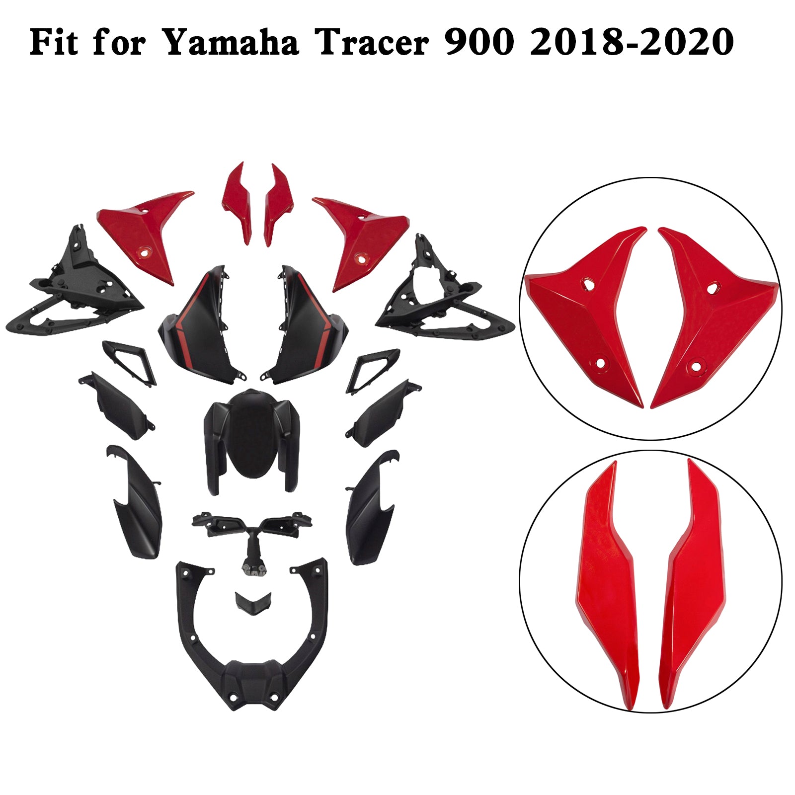 Amotopart Yamaha 2018-2020 Tracer 900 Fairing Kit