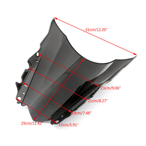 Windshield Windscreen For Yamaha YZF-R25 2014-2016 YZF-R3 2015-2016-2016 Black Generic
