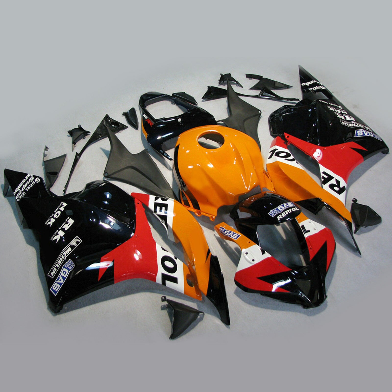 Amotopart 2009-2012 Honda CBR600RR Orange&Black Fairing Kit