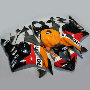 Amotopart 2009–2012 Honda CBR600RR Orange &amp; Schwarz Verkleidungsset