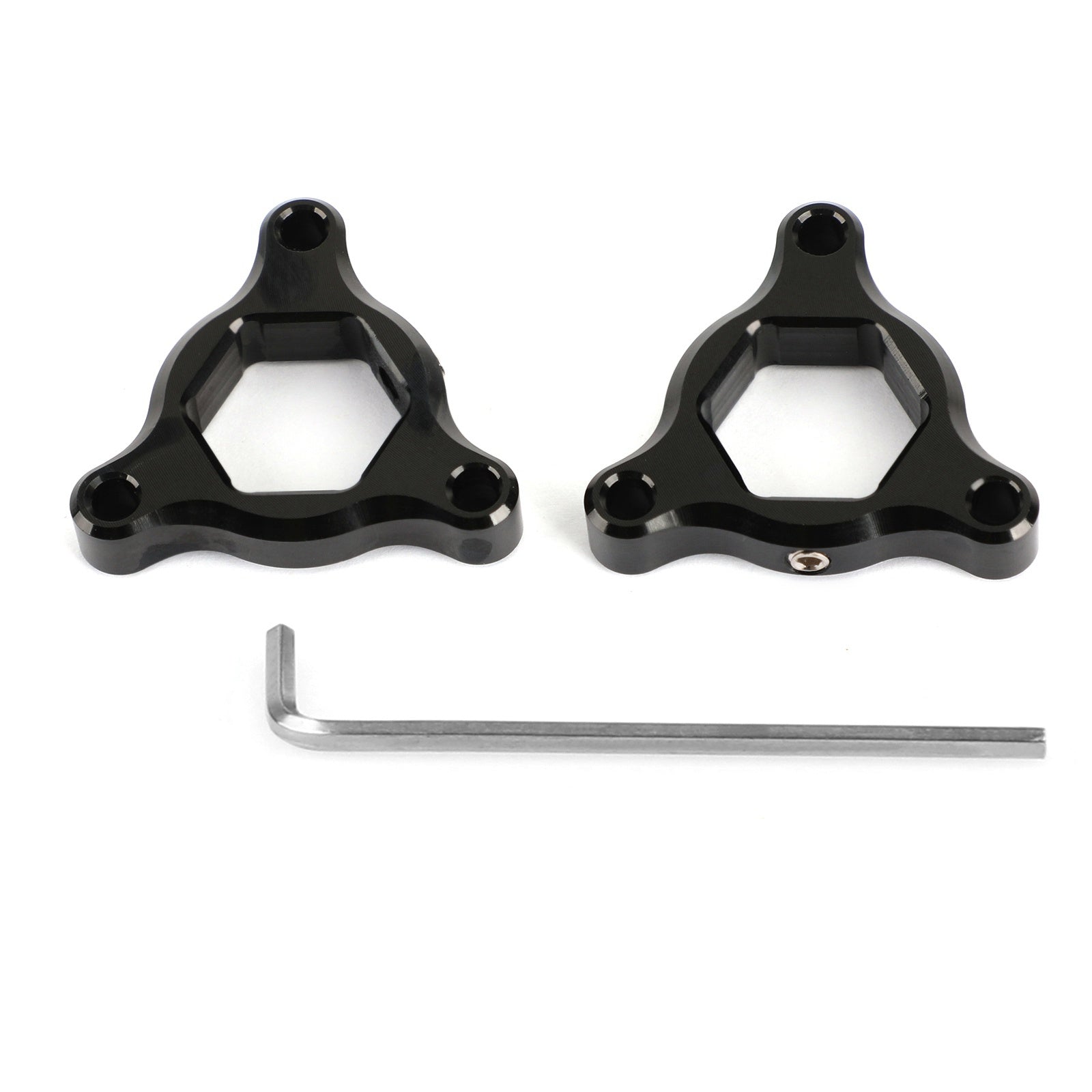 Ajusteurs de précharge de fourche en aluminium, adaptés à Triumph Daytona 675R 11-12 Yamaha YZF750 93-96 Suzuki TL1000S 97-01 noir