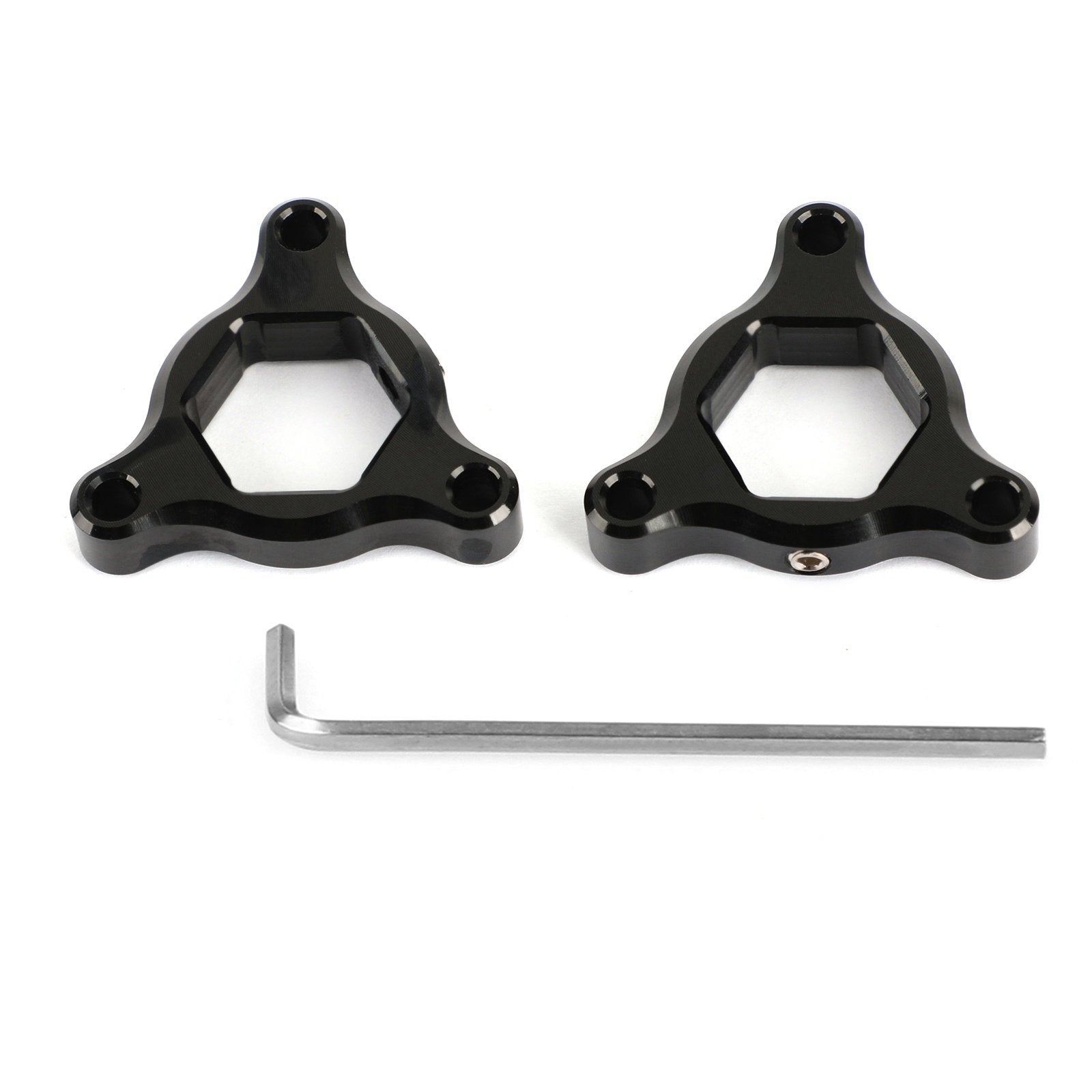 Regolatori precarico forcella in alluminio adatti per Honda XL600 VR-VX Transalp 94-99 Suzuki TL1000S 97-01 YZF750 93-96 Nero