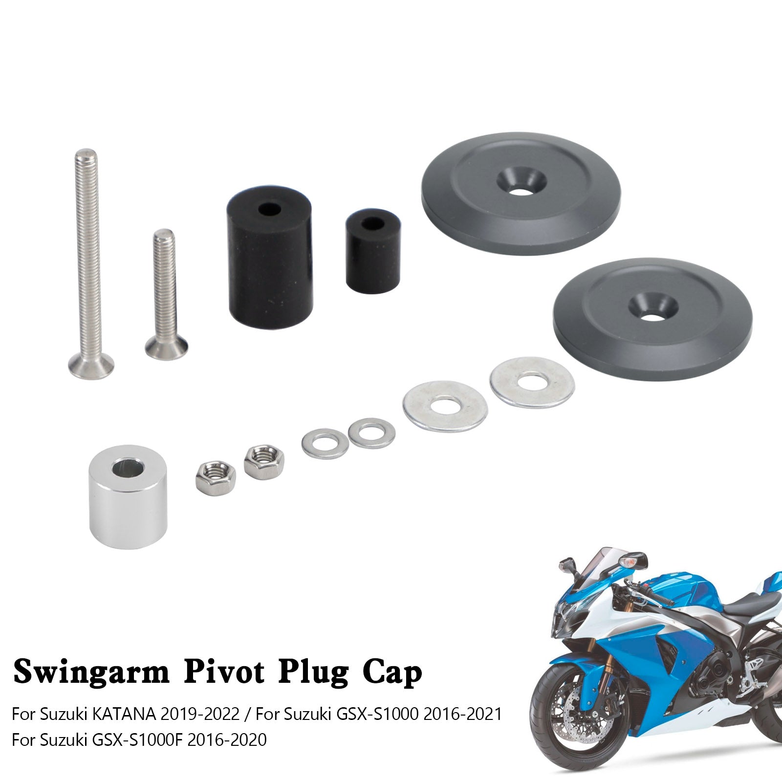 Swingarm Pivot Plug Cap For Suzuki KATANA GSX-S1000 GSX-S1000F 2016-2021