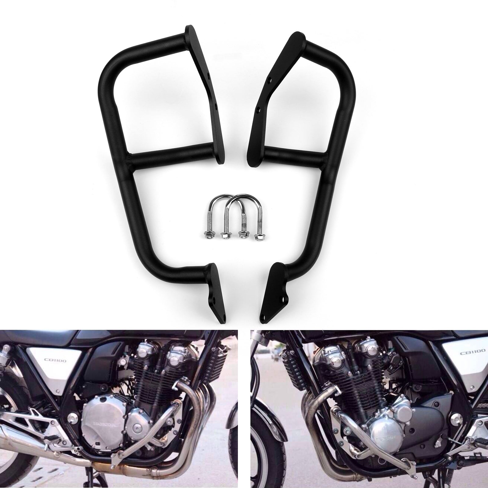 Barras de choque de protección del motor Honda aptas para Honda CB1100 2010-2016 negro