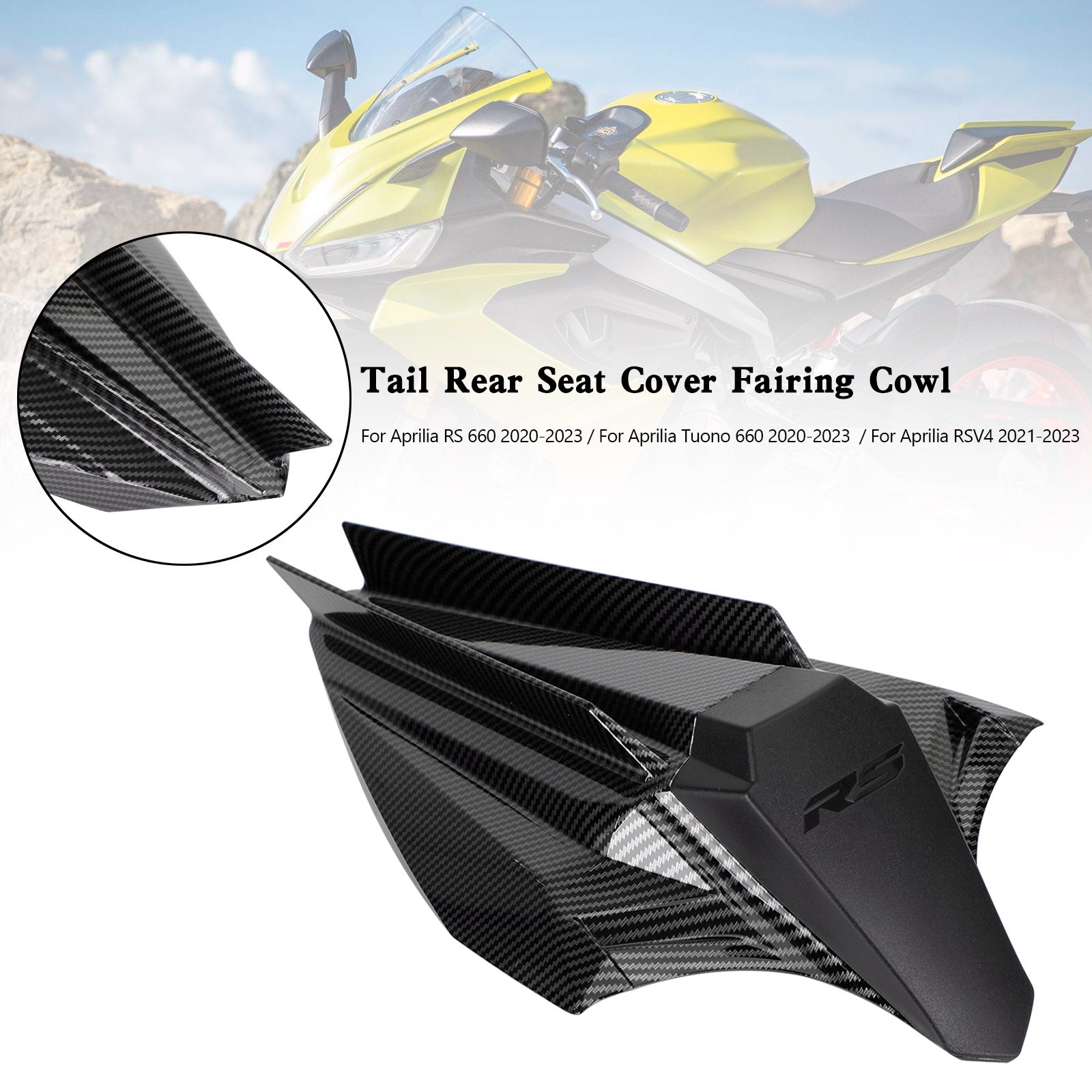 20-23 Aprilia RS 660 Tuono Rear Seat Cover Fairing Cowl