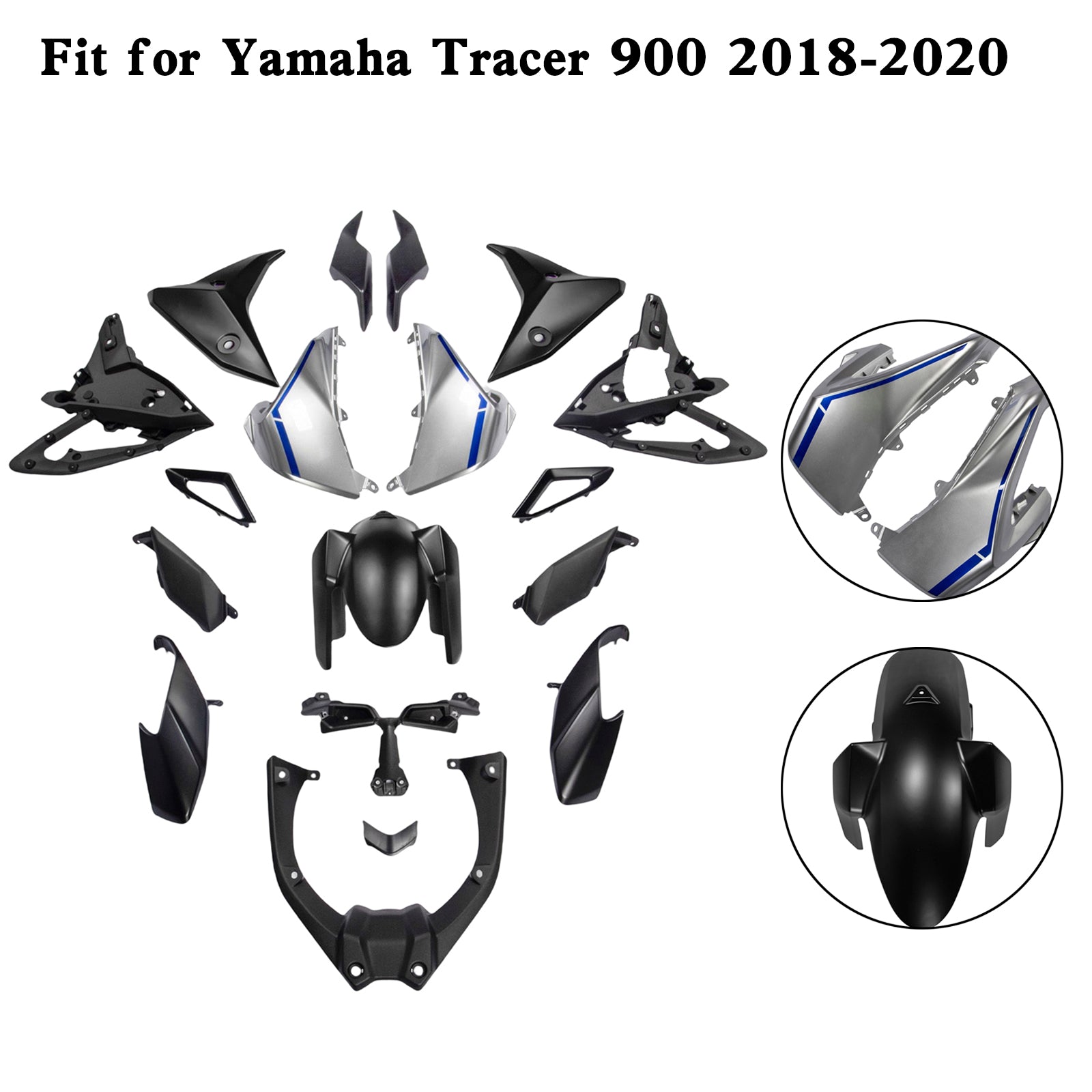 Kit de carénage Amotopart Yamaha 2018-2020 Tracer 900