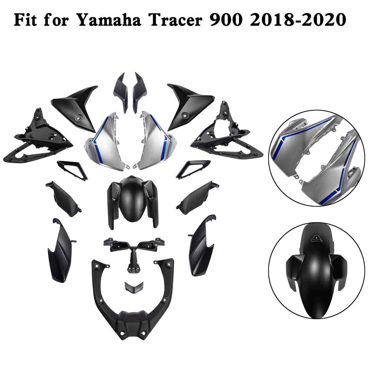 Amotopart Yamaha 2018-2020 Tracer 900 Fairing Kit
