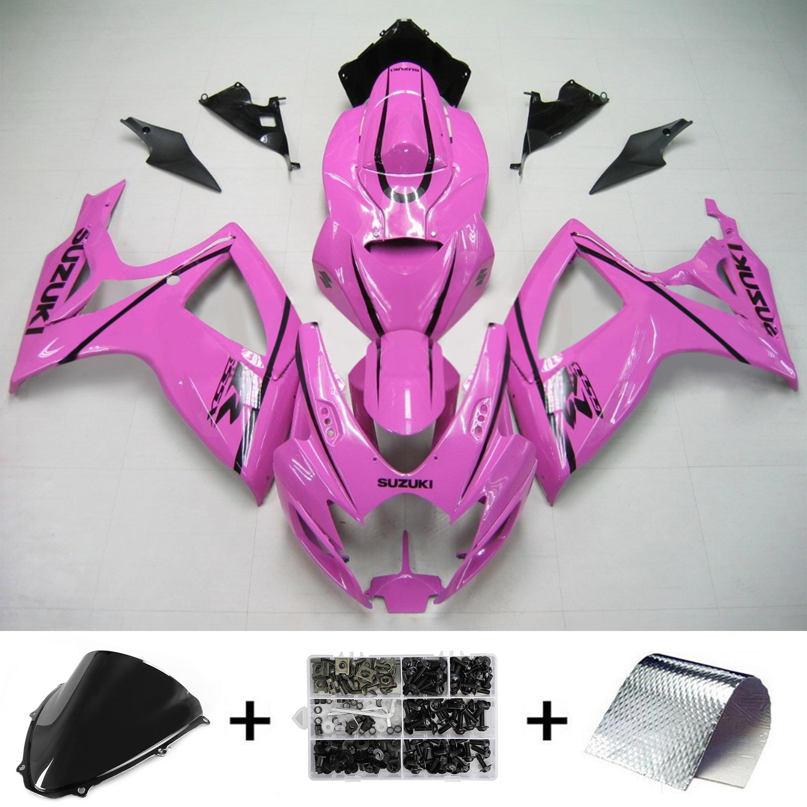 Amotopart 2006-2007 Suzuki GSXR 600/750 Pink Fairing Kit