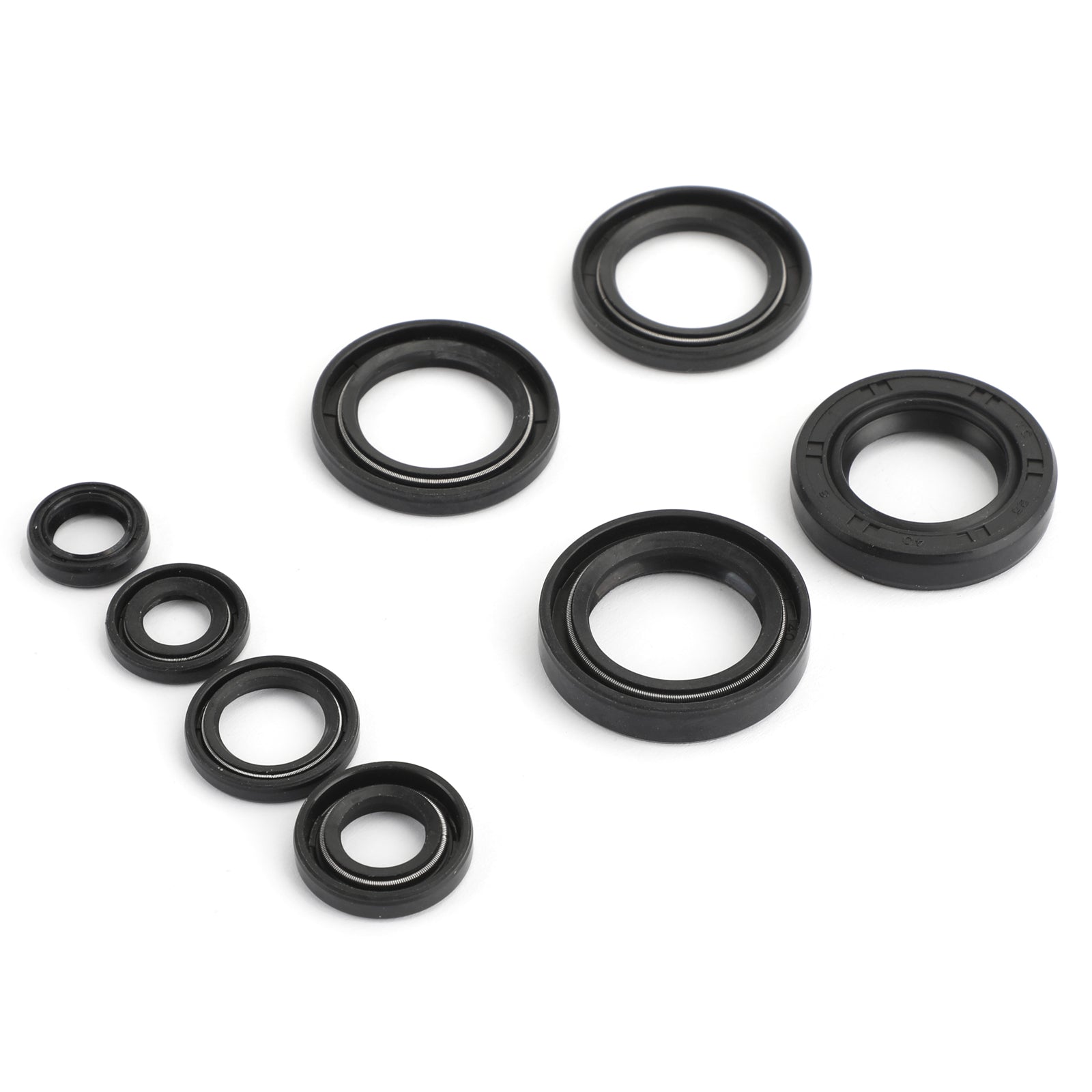 Yamaha 8pcs Engine Oil Seal Kit Set Seals Fit For Yamaha IT175 1977-1983 YZ125 1977-1980 MX175 DT175 1974-1981