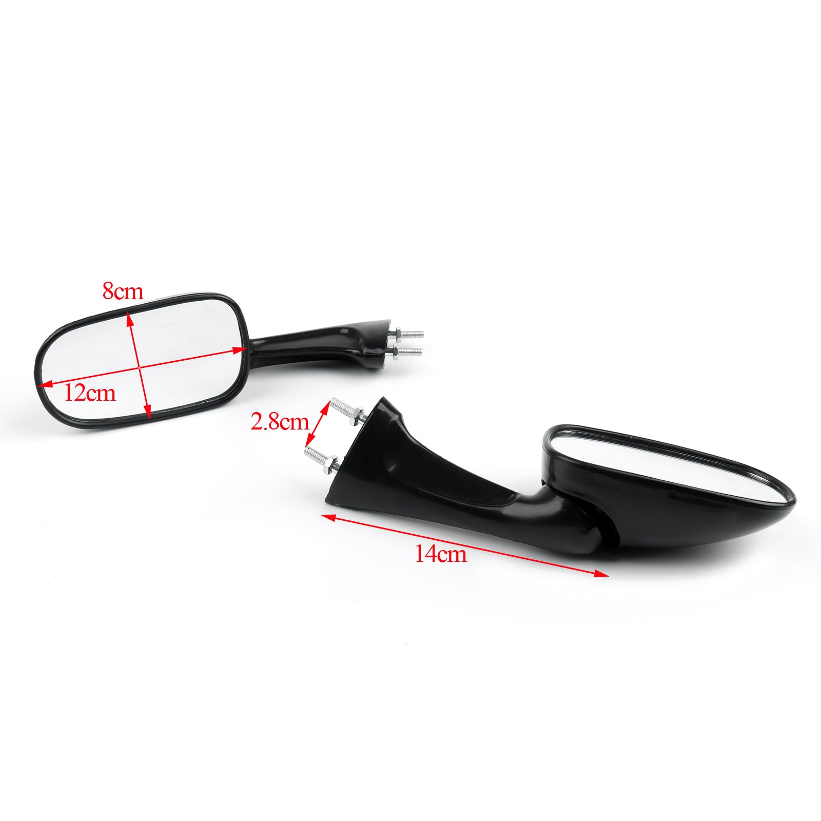 Pair Rearview Mirrors Fit for Honda CBR 250 400 NSR 250 SE SP VFR RVF