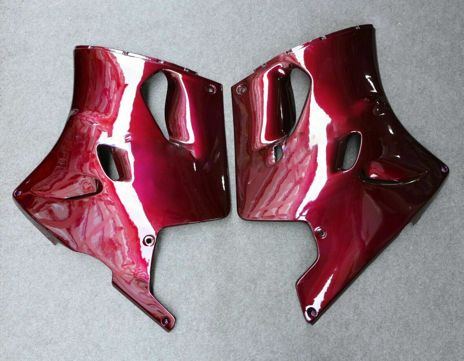 Amotopart 1993-2003 Kawasaki ZZR1100 Dark Red Fairing Kit