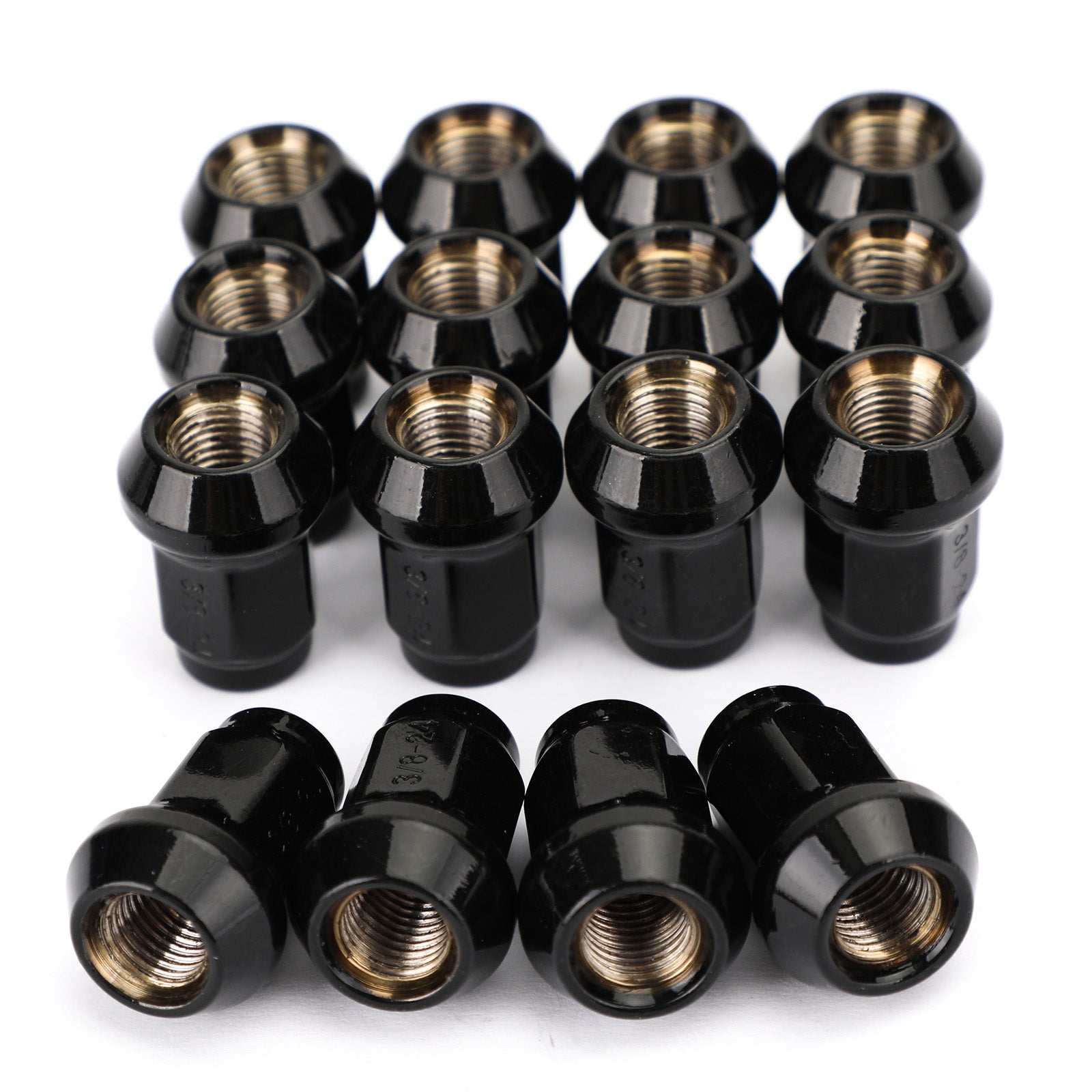 16pcs Tapered Lug Nuts Fit For Polaris Ranger 800 EFI 2013-2014 Ranger 500 EFI 2012-2013 Sportsman 600 2003-2005