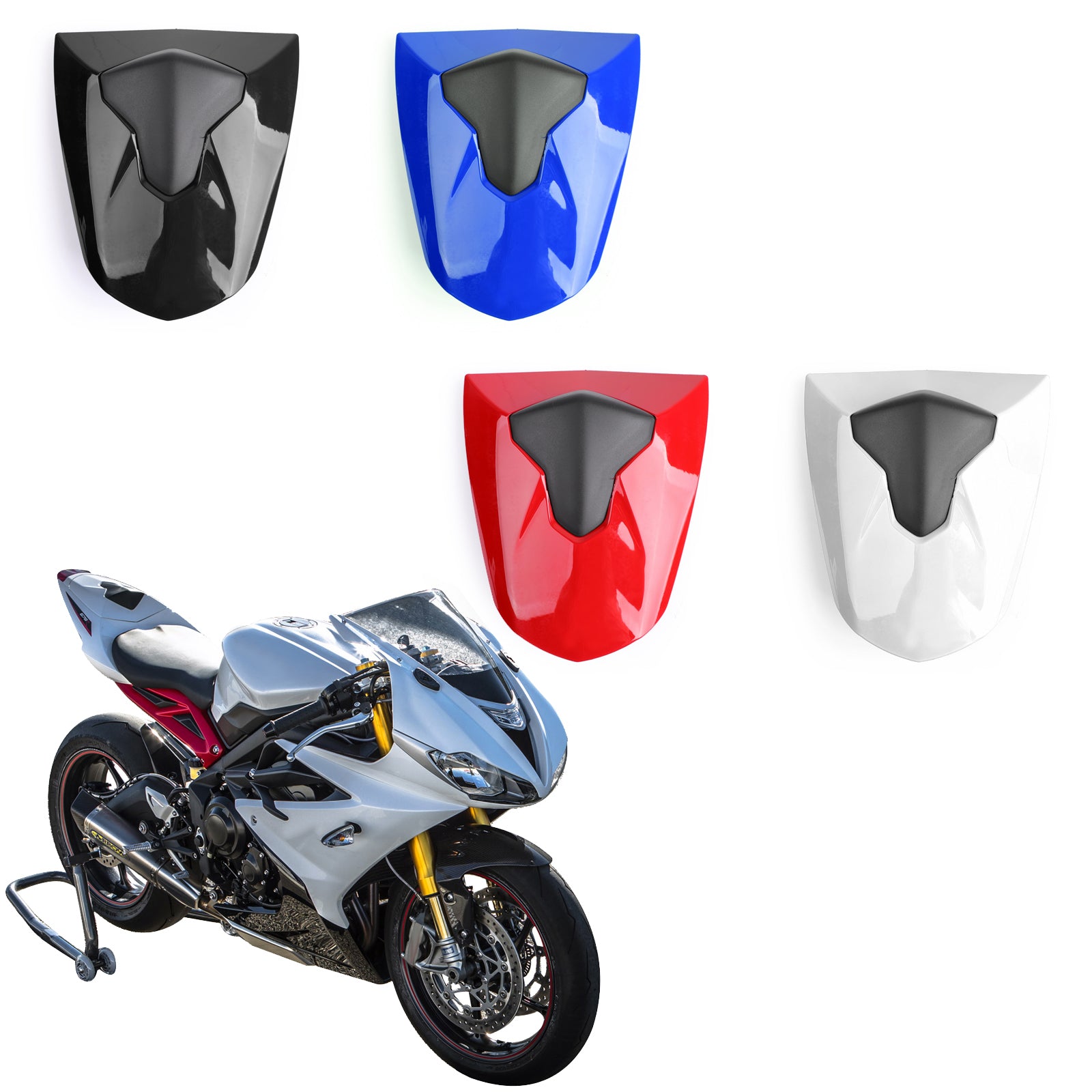 Coprisedile passeggero posteriore in ABS per Daytona 675 e 675R 2013-2018