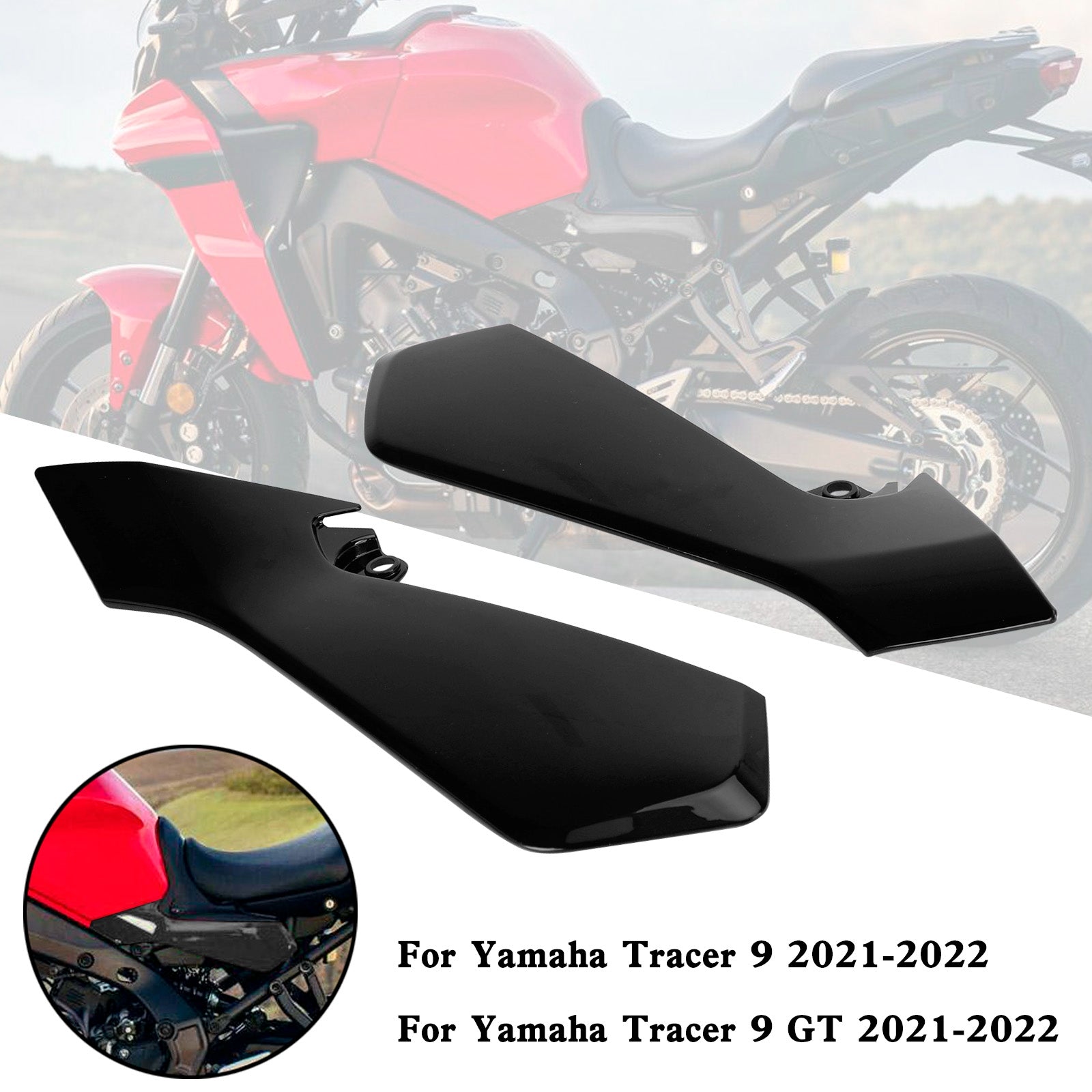 Rear Tail Side Seat Fairing Panel Cowl For Yamaha Tracer 9 GT 2021-2022