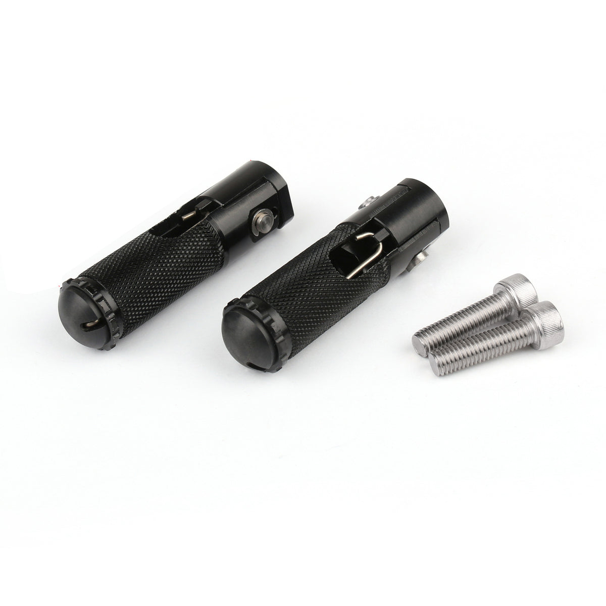 CNC Folding Foot Pegs Footpeg Rear Set Rest Racing Fit For Universal Black
