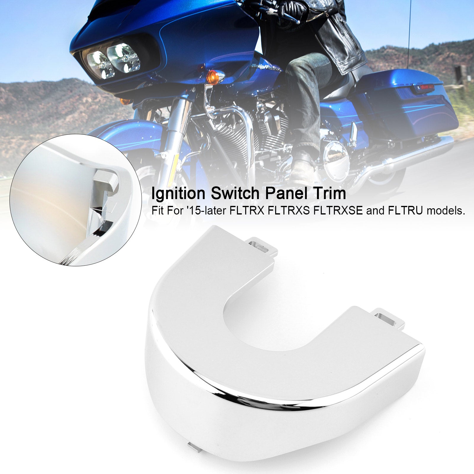 15-22 Touring Road Glide Spezielle Aluminium Zündschloss Panel Trim Für Generisches