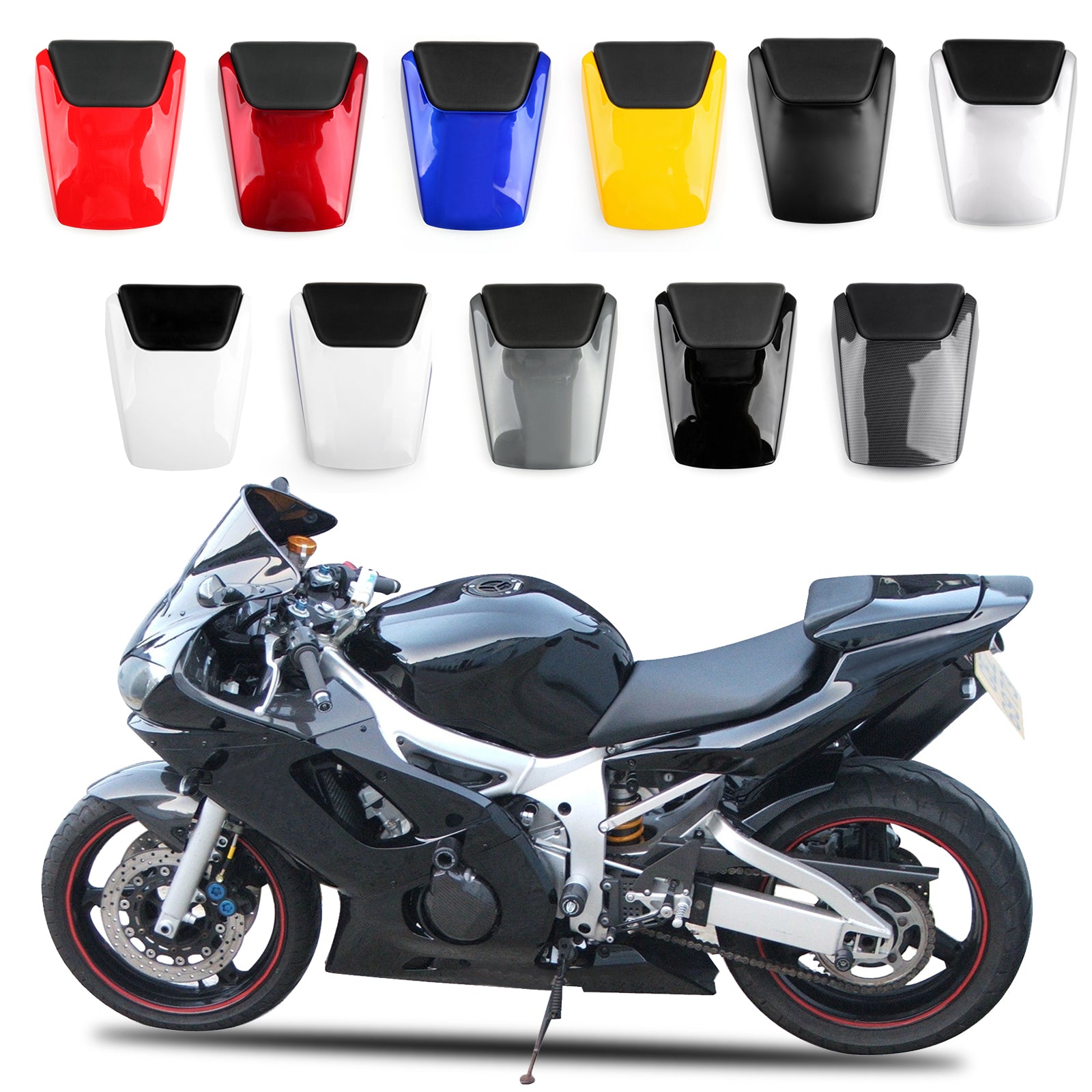 Couvercle de carénage de capot de siège arrière pour Yamaha YZF R6 1998-2002 1999