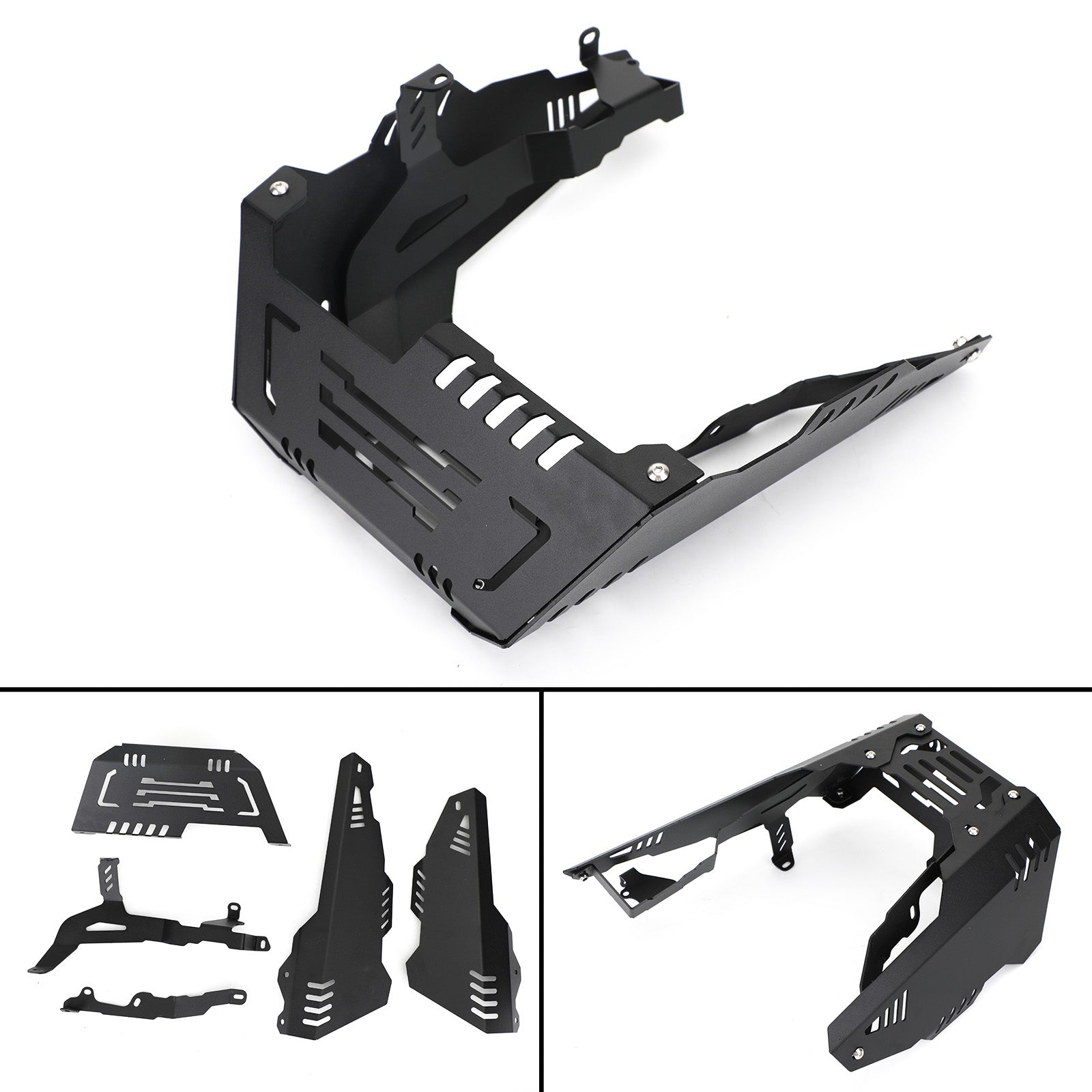 Yamaha Moteur Garde Plaque de Protection Ventre Pan Protection Adapté Pour Yamaha XSR700 2018-2020 MT-07 2014-2020 Noir