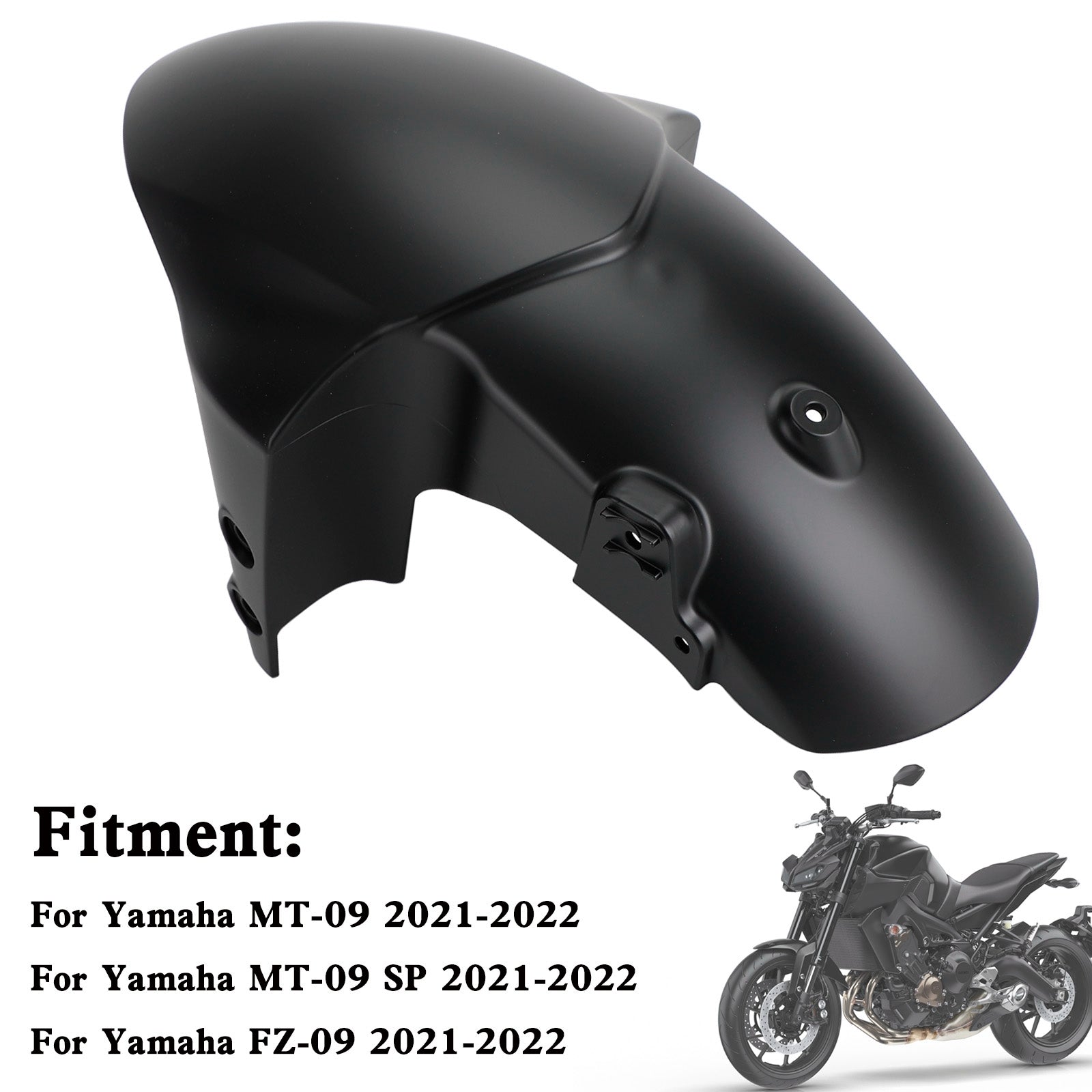 フロントフェンダーマッドガードフェアリングヤマハ MT-09 FZ-09 MT09 SP 2021-2022