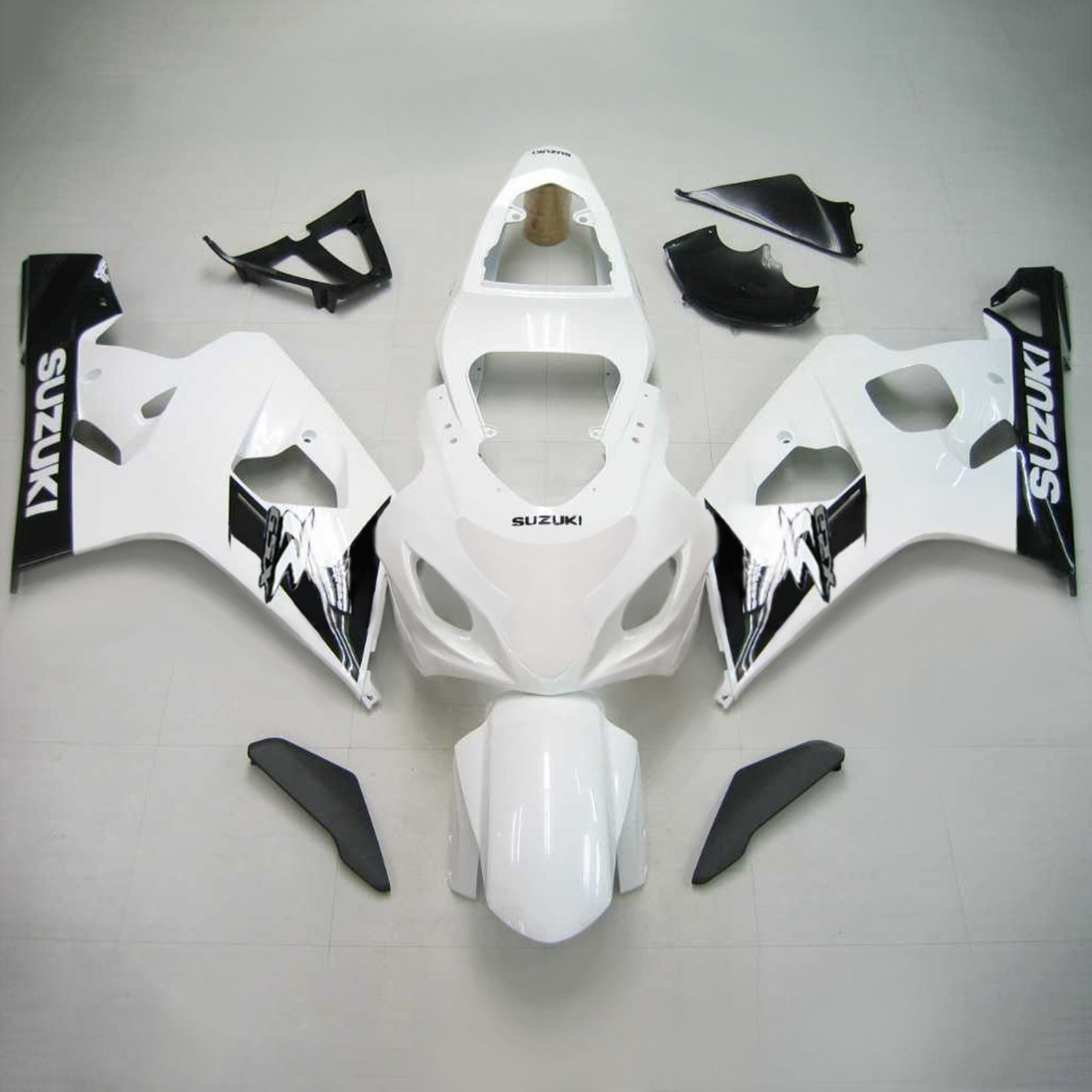 Amotopart Suzuki 2004–2005 GSXR 600/750 weißes Verkleidungsset