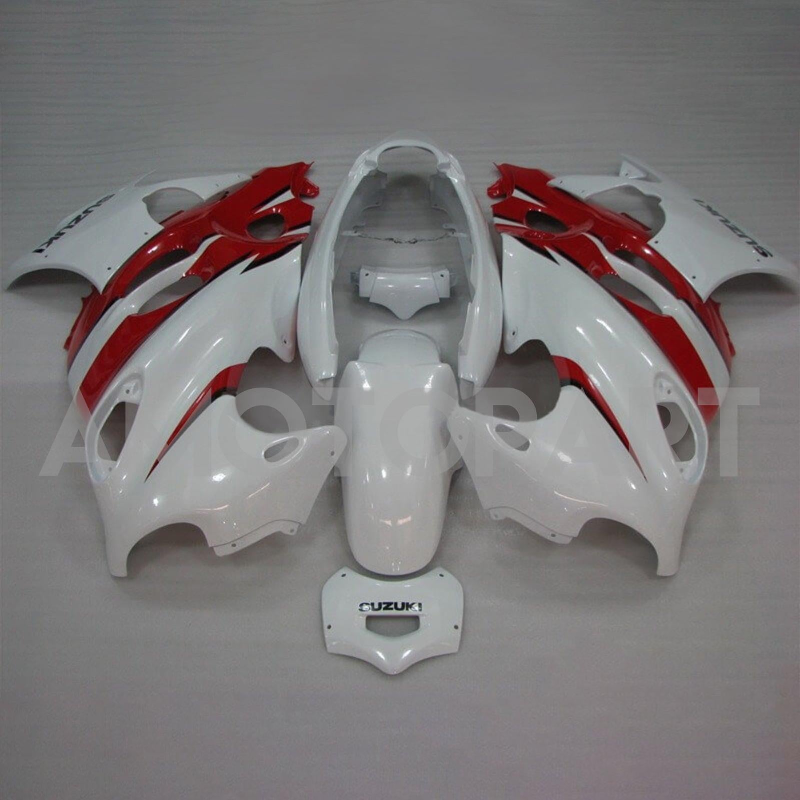 Amotopart Suzuki 2003-2006 Katana GSXF600/750 White Red Fairing Kit