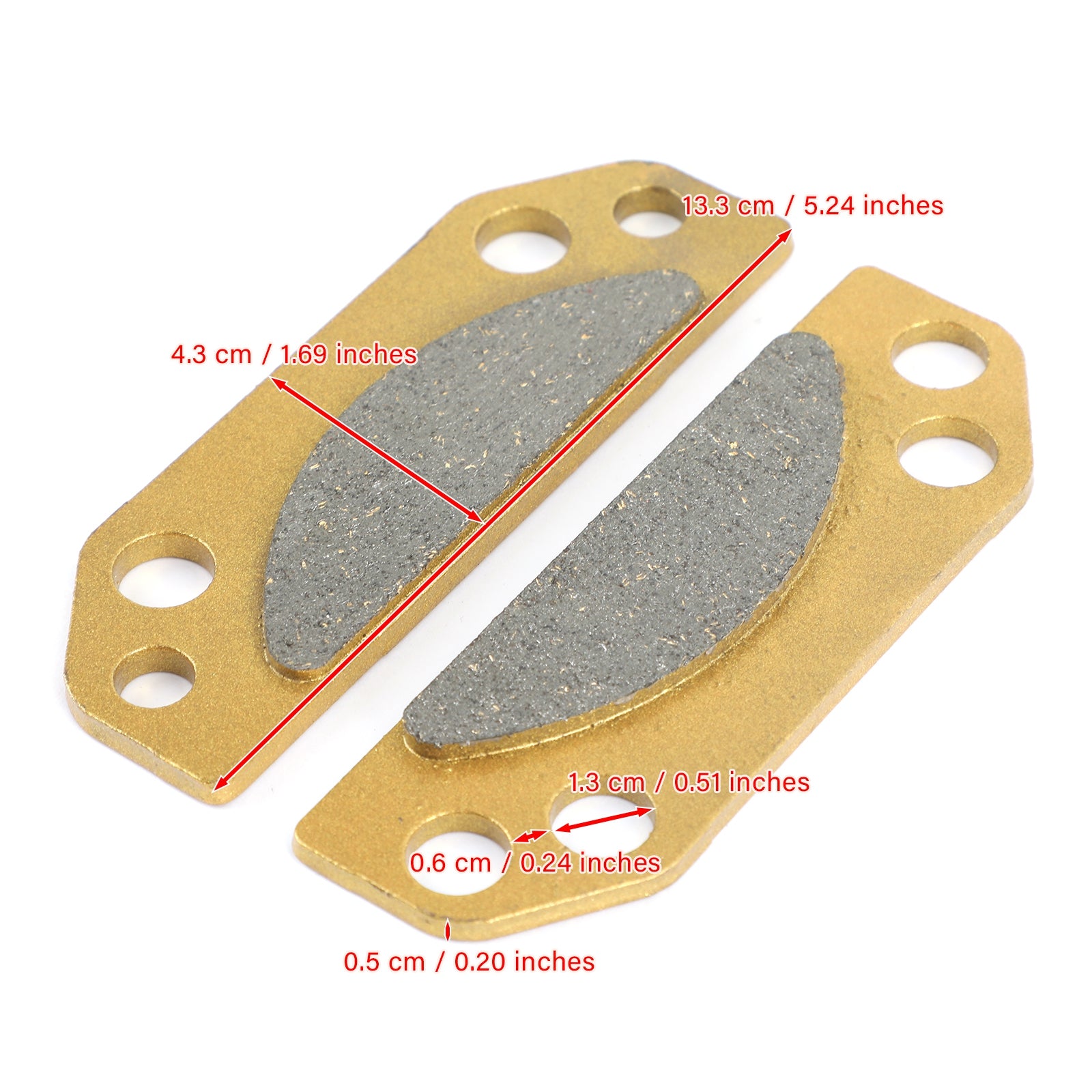 Brake Pads Fit For Polaris Ranger XP 800 Crew 900 2012 900 2011-2014 700 2007-2009 500 2005-2010