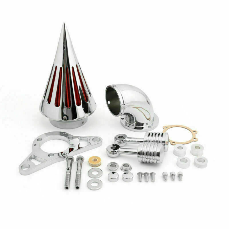 Chrome Spike Air Cleaner Intake Filter For EFI Twin Cam Rocker Softail US