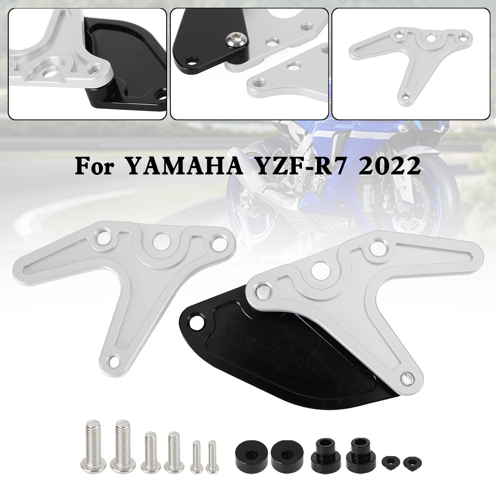 Aluminum Motorcycle Stand Hook Sprocket Toe Guard For Yamaha YZF-R7 R7 2022