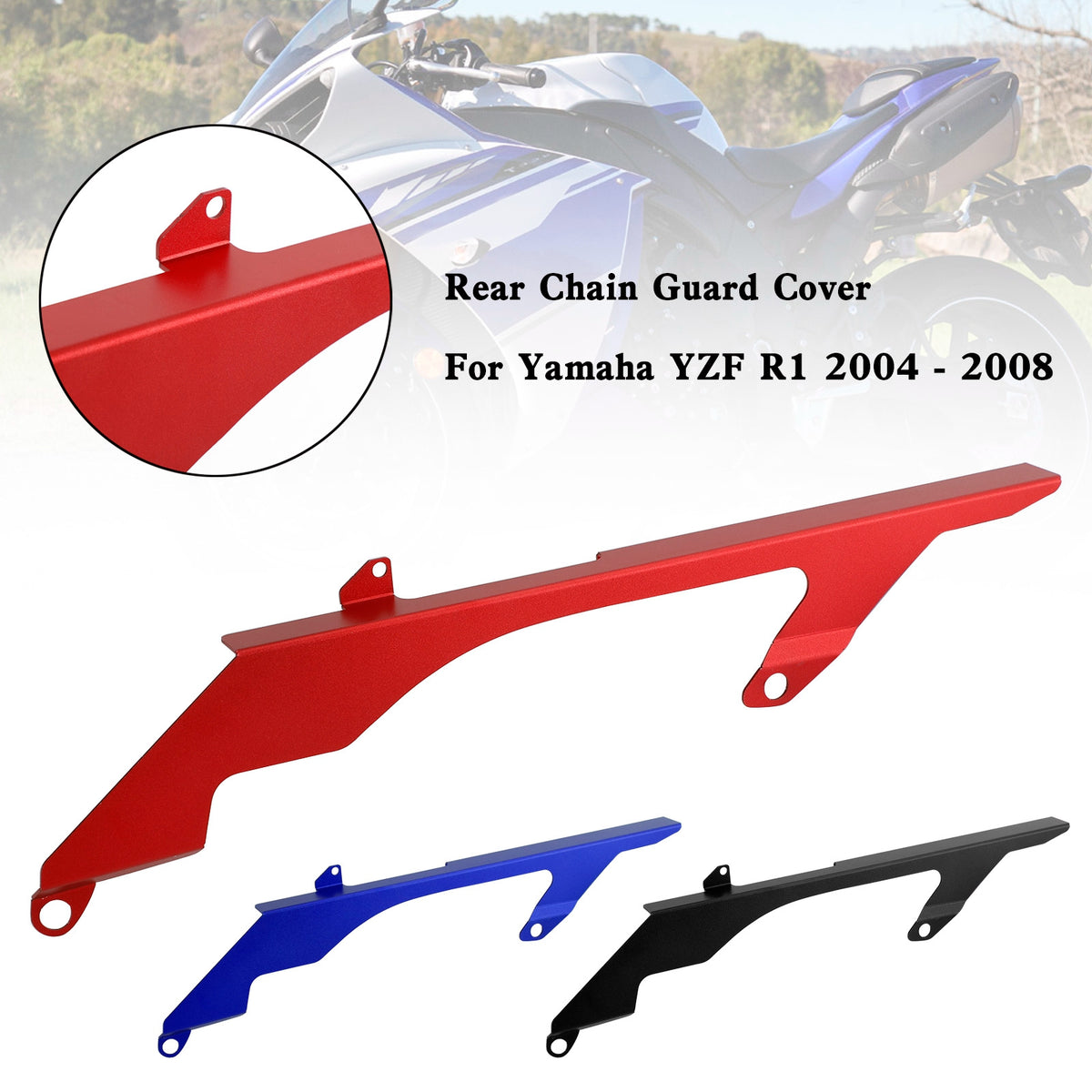04-08 Yamaha YZF R1 Rear Sprocket Chain Guard Protector Cover