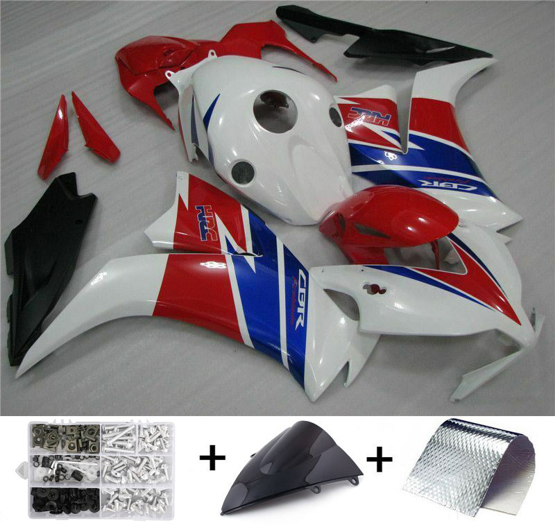 Amotopart 2012-2016 CBR1000RR Honda Fairing White Red Kit