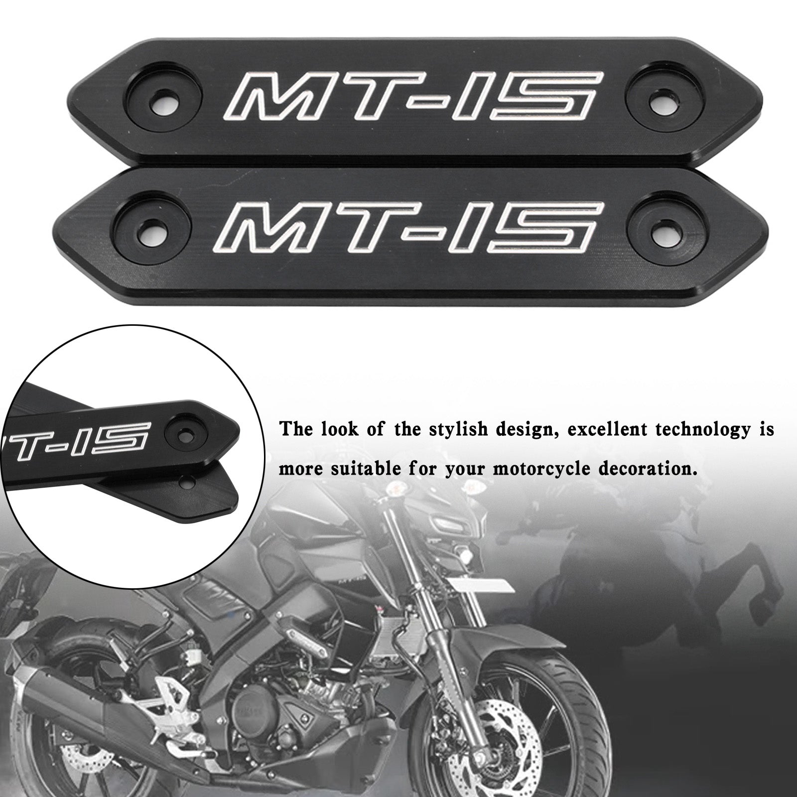 Accessori in lega di alluminio Copertura del corpo per Yamaha MT 15 MT-15 MT15 2018-2020 Generico