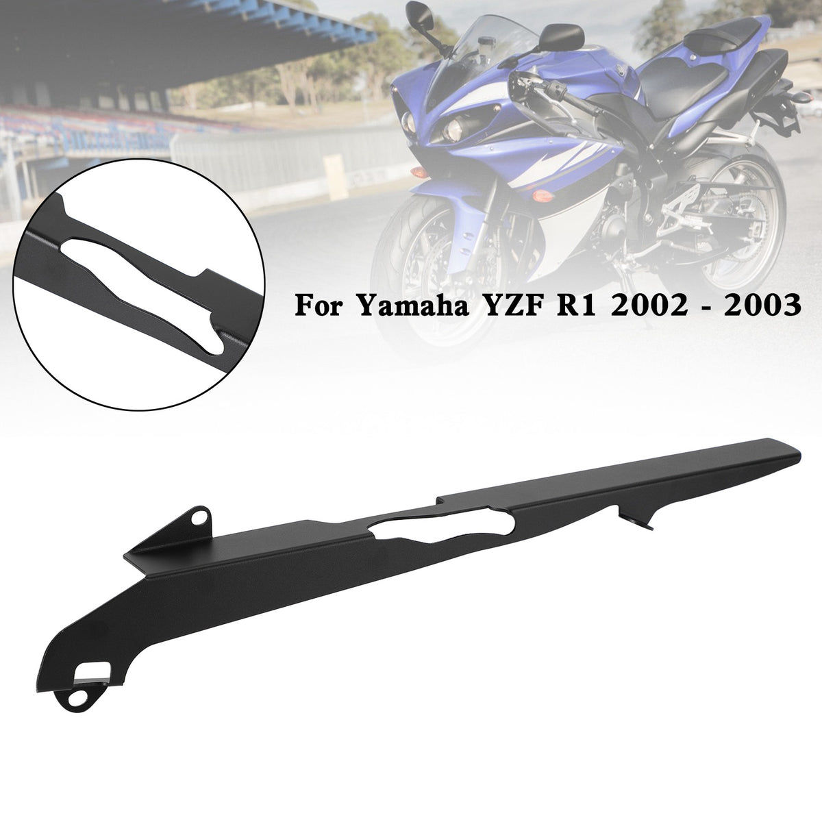Copertura protettiva per protezione catena pignone posteriore per Yamaha YZF R1 2002 2003 generico