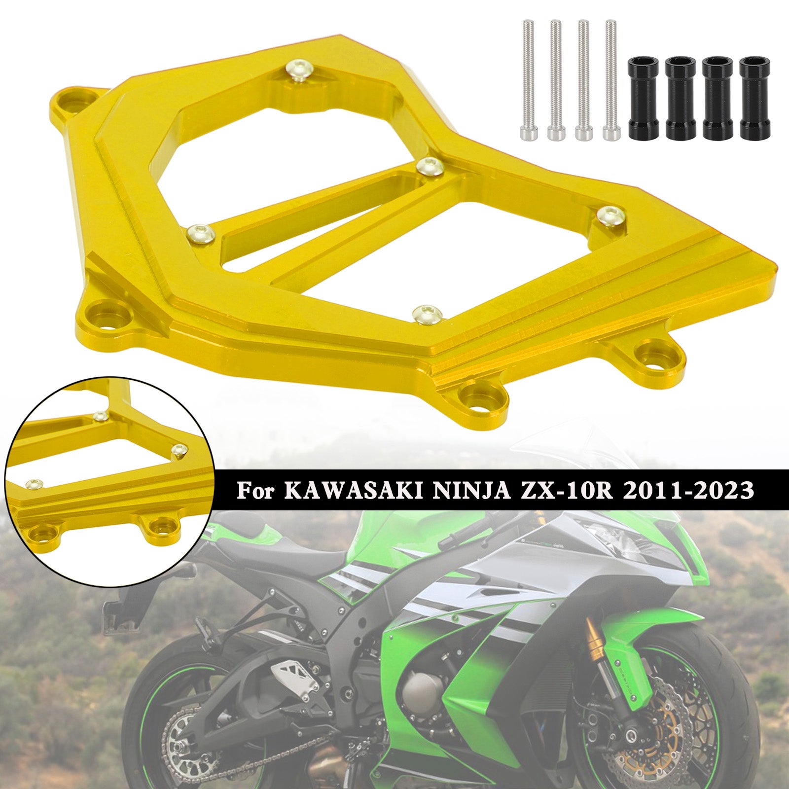 Front Sprocket Cover Chain Guard For KAWASAKI Ninja ZX-10R ZX10R 2011-2023