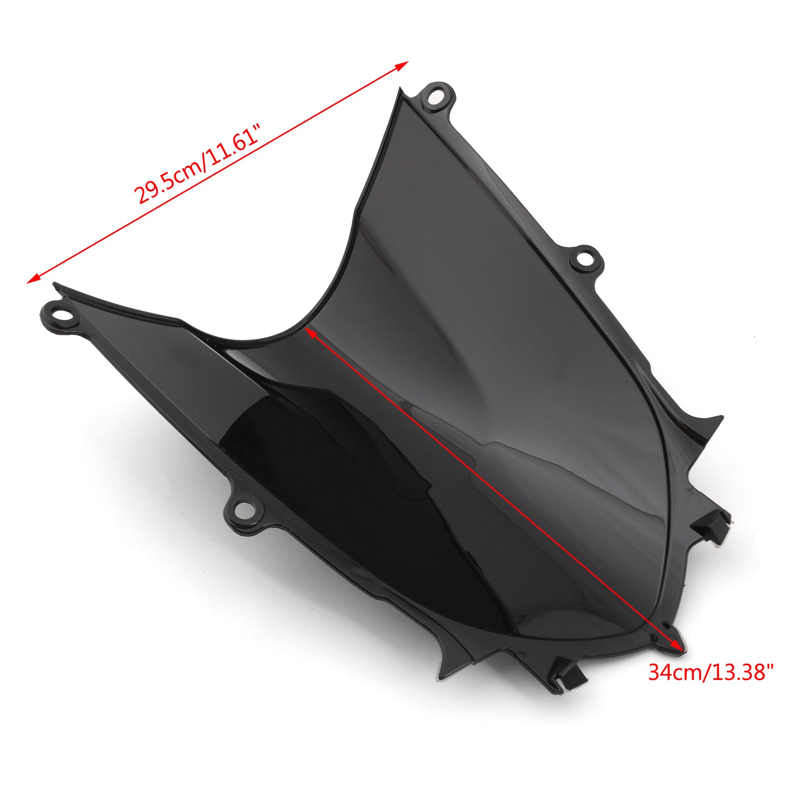 17-23 Yamaha YZF 600 R6 ABS Motorcycle Windshield WindScreen Black