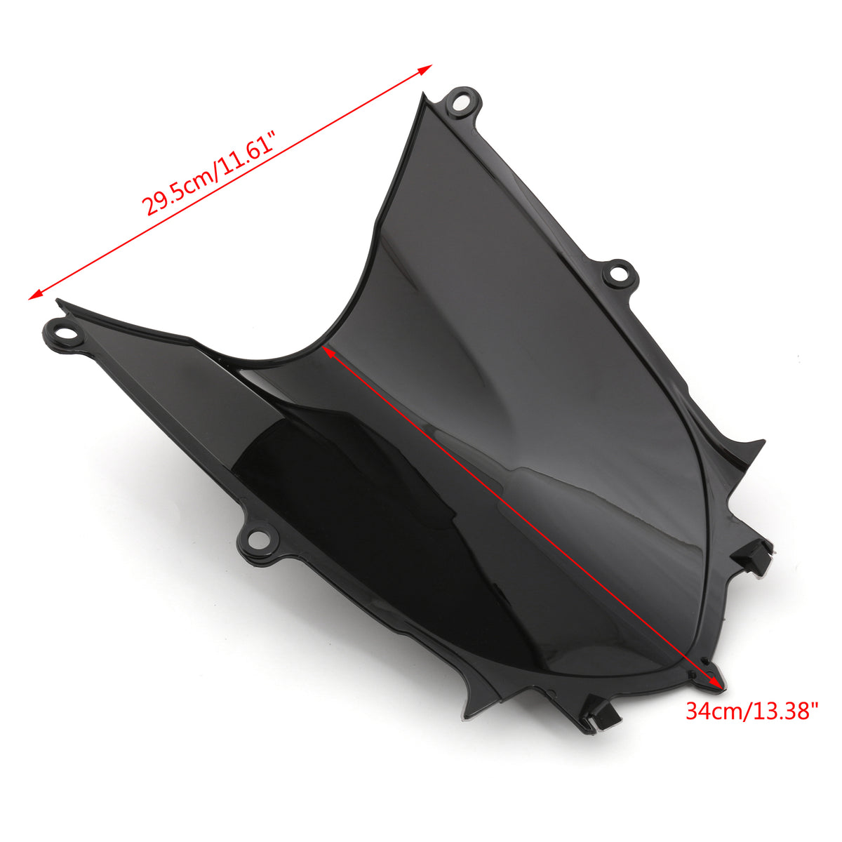 ABS Motorcycle Windshield WindScreen For Yamaha YZF 600 R6 2017 2018 Black Generic