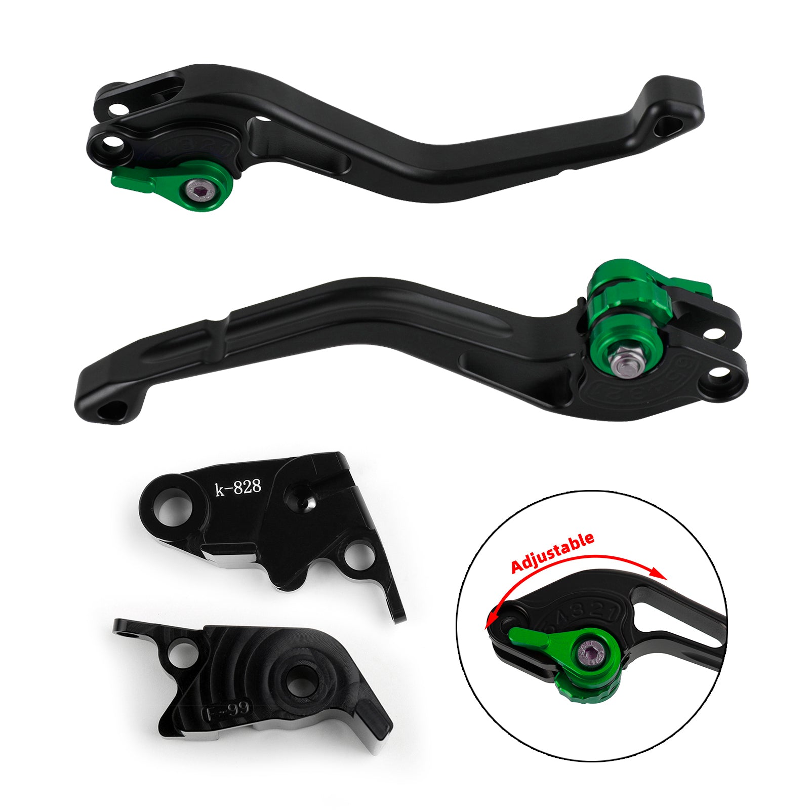 Nueva palanca de freno de embrague corta para Kawasaki ZX10R/RR/KRT 2016-2017