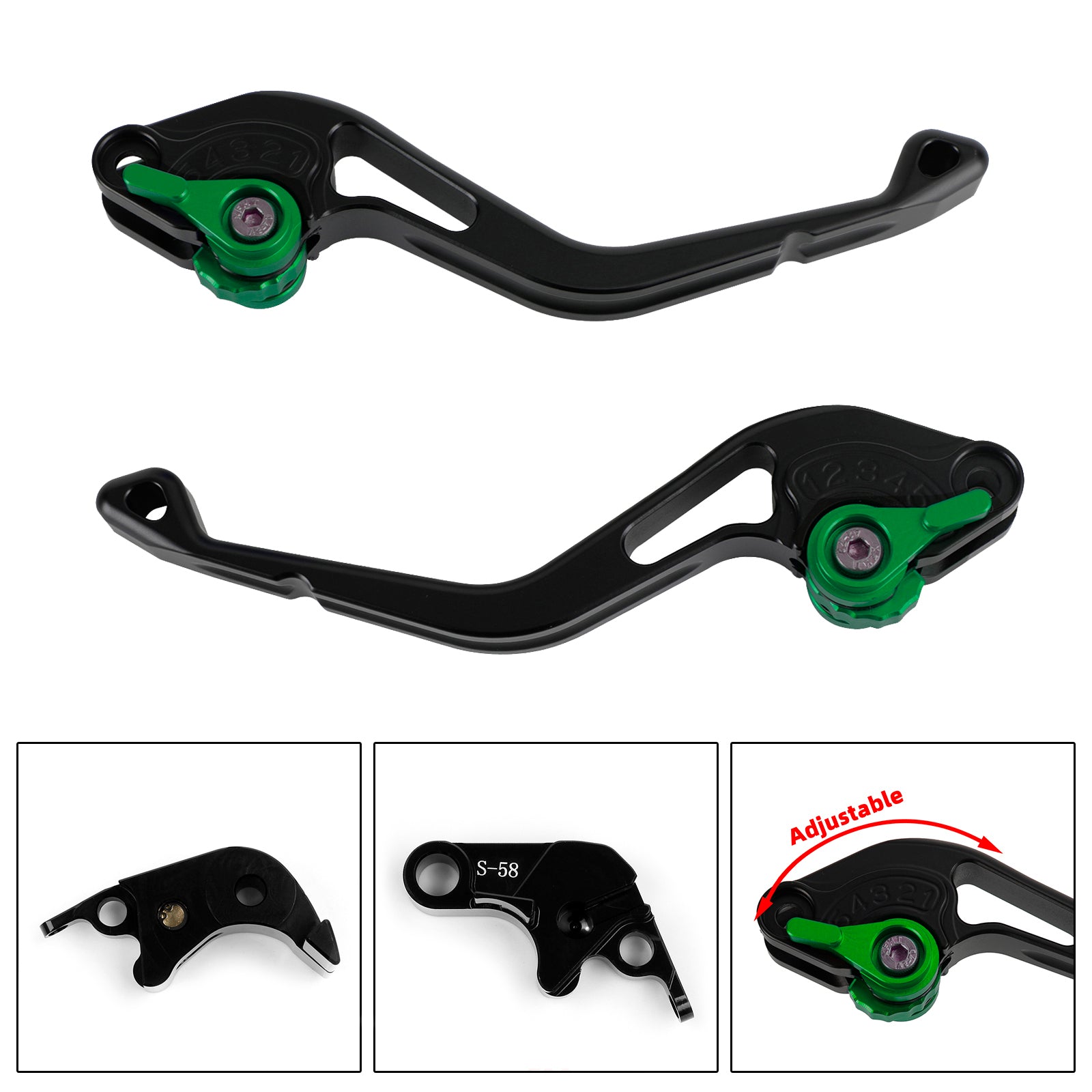 NUOVA leva freno frizione corta adatta per Suzuki GSXR600 750 06-10 GSX-S1000/F 15