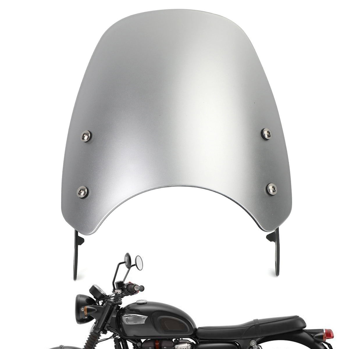 ABS-Kunststoff-Motor-Windschutzscheibe für Triumph Bonneville T100 T120 Silver Generic
