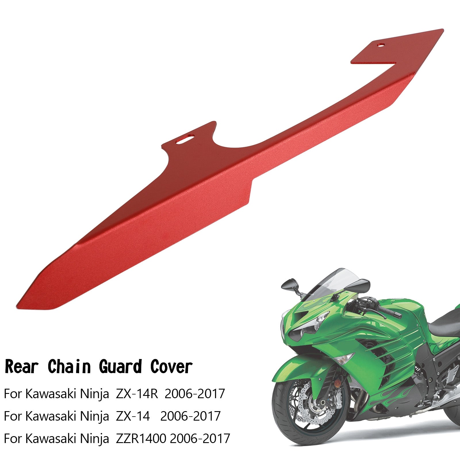 Sprocket Chain Guard Cover For Kawasaki Ninja ZZR1400 ZX14 ZX14R 2006-2017