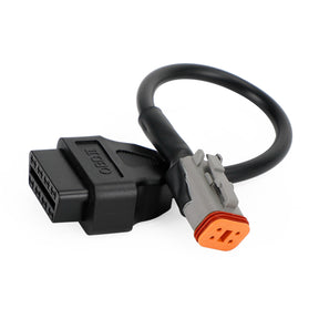 OBD2 6-poliger Diagnosestecker-Adapter für Suzuki, Motorrad, Roller, ATV, Kabel, generisch