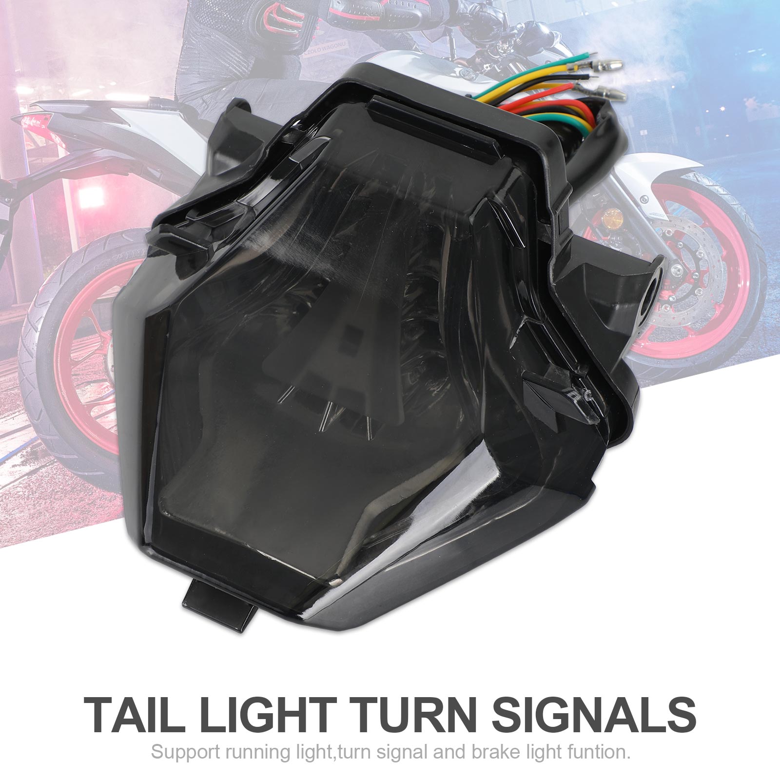 Tail Light Turn Signals Integrated For YAMAHA YZF R25/R3 MT 03/07/25 FZ 07 Generic