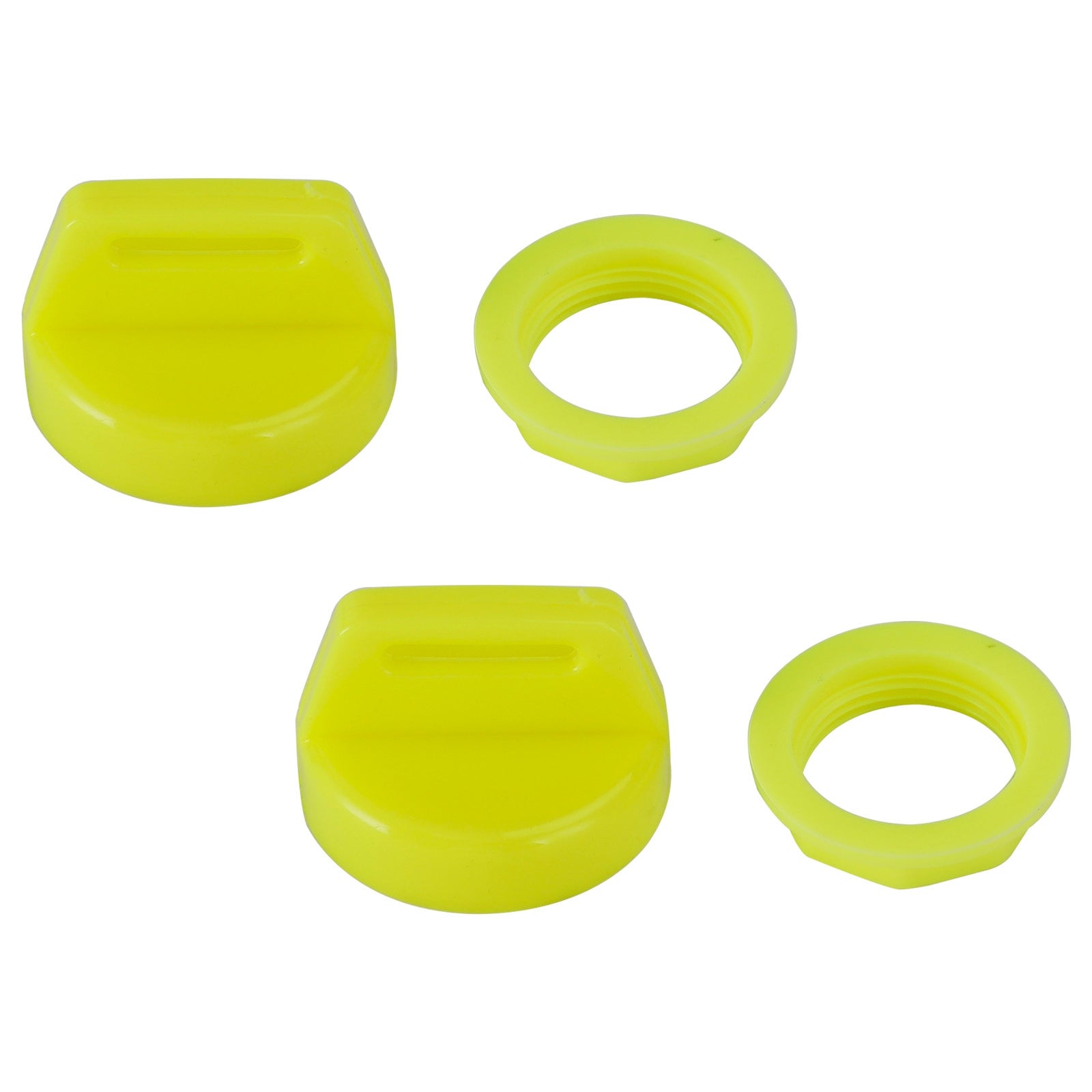 2pcs Key Switch Cover Yellow For Polaris Ranger 400 500 570 800 900 1000 5433534 Generic