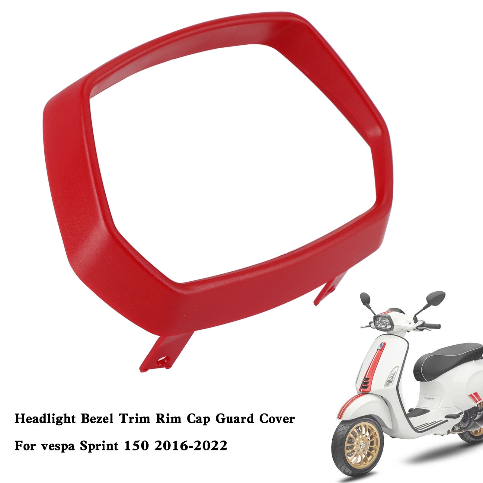 Headlight Bezel Trim Rim Cap Guard Cover For vespa Sprint 150 2016-2022