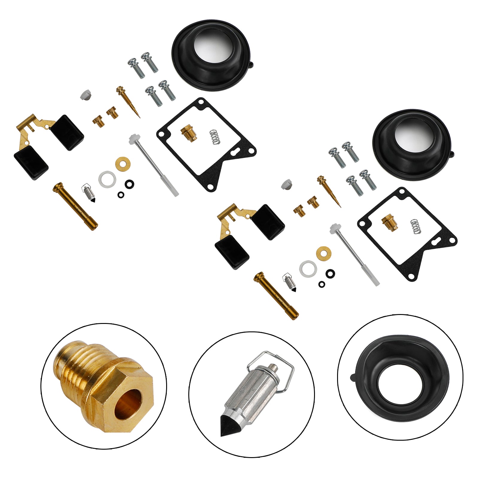 2X キャブレター再構築修理キット ヤマハ ビラーゴ 750 XV750 1981-1983 に適合